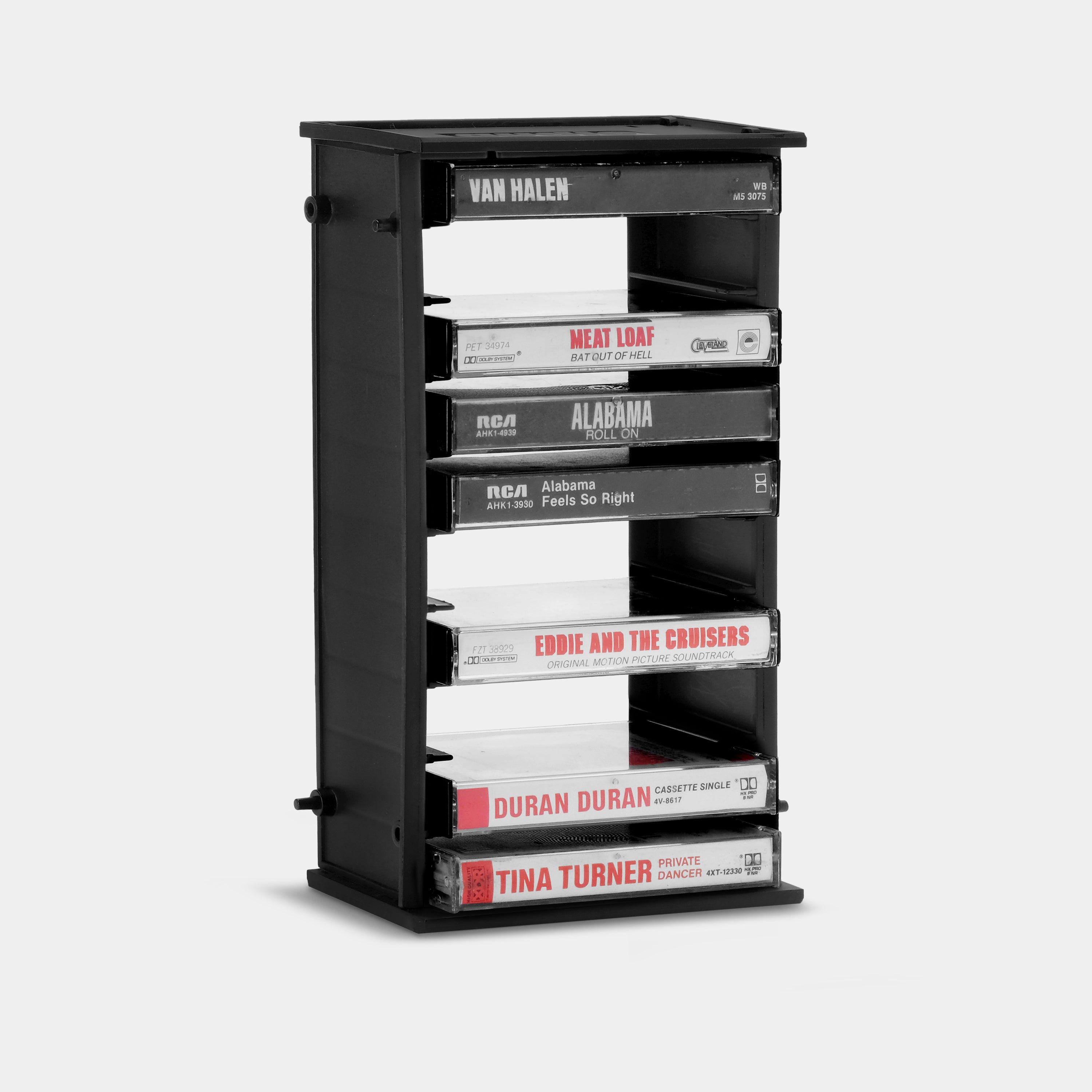 Modular Cassette Tape Storage Rack for 10 Cassettes