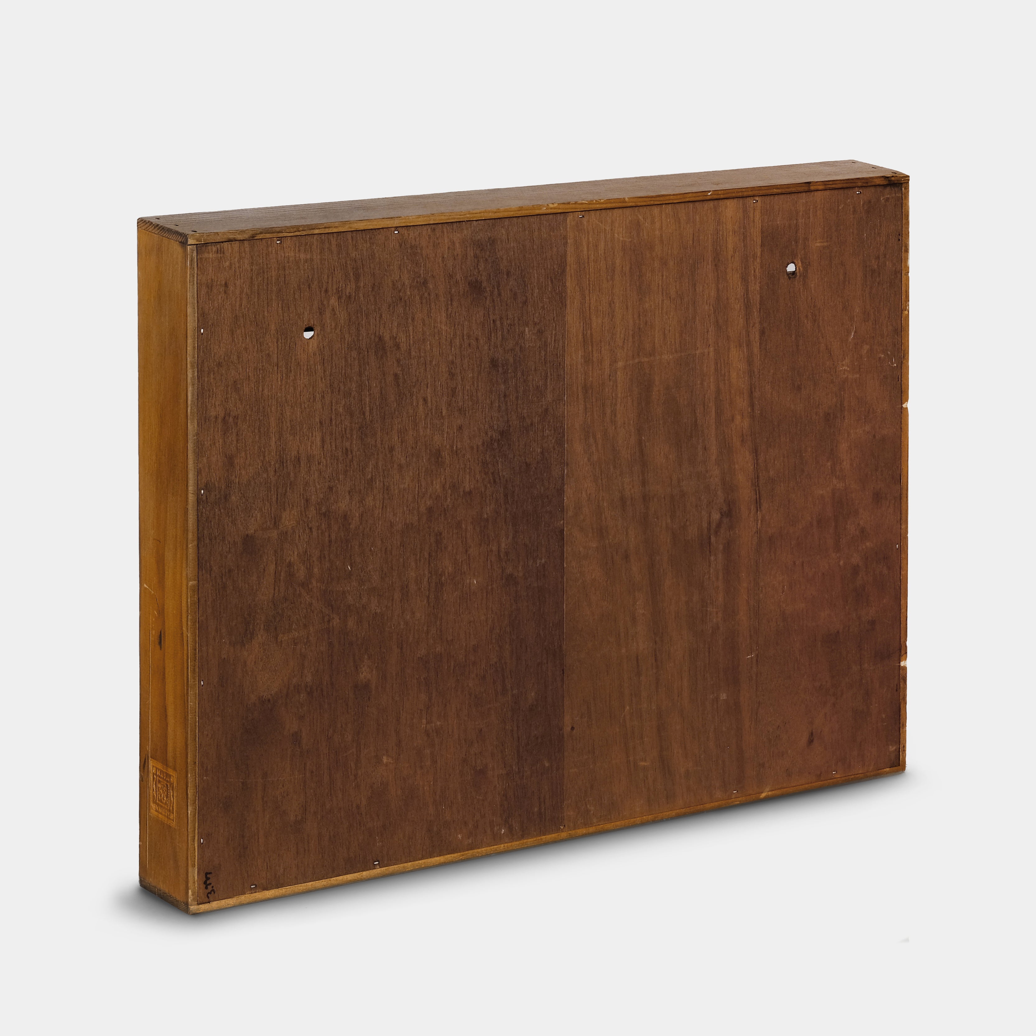 Napa Valley Box Company Dark Wood Cassette Storage Shelf for 100 Cassettes