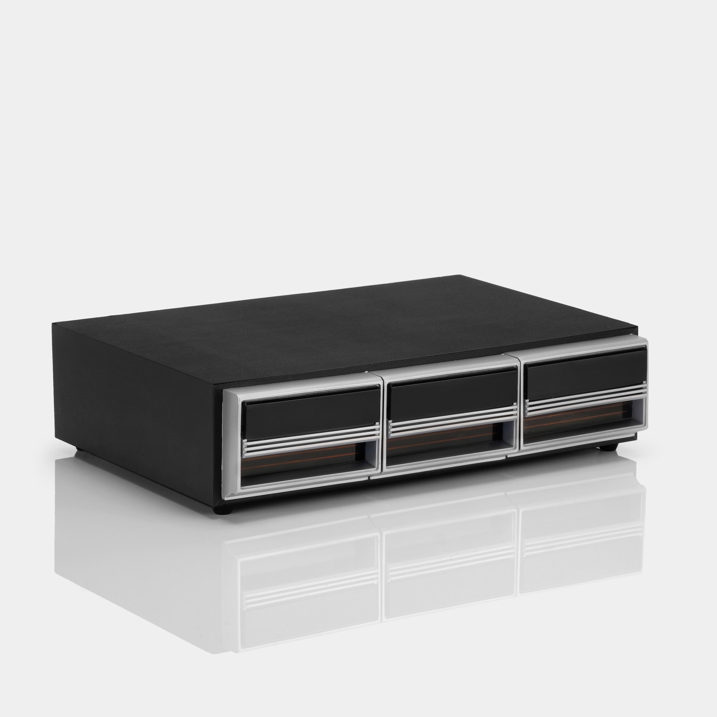 Black Cassette Storage Drawers