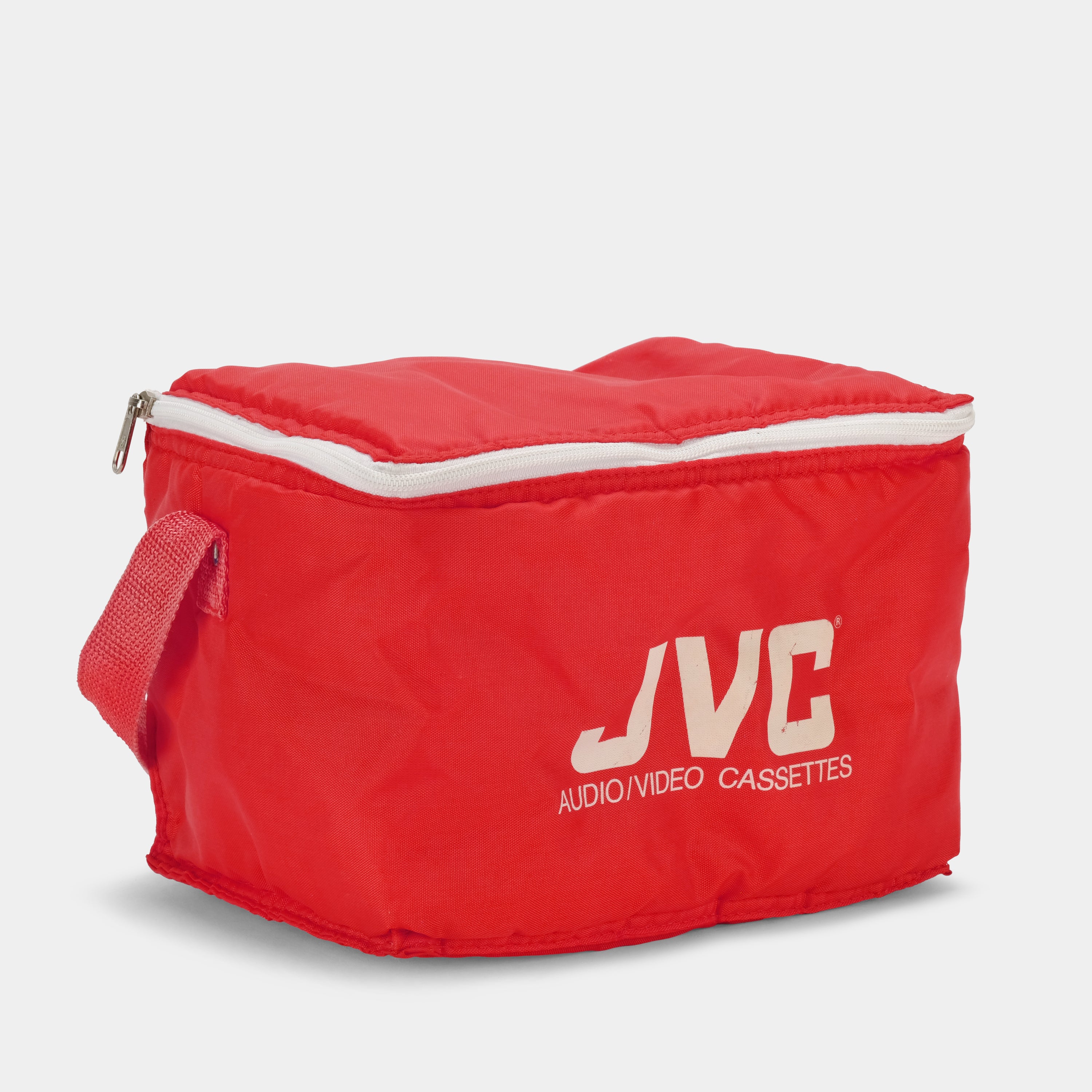 JVC Audio/Video Cassettes Red Nylon Bag