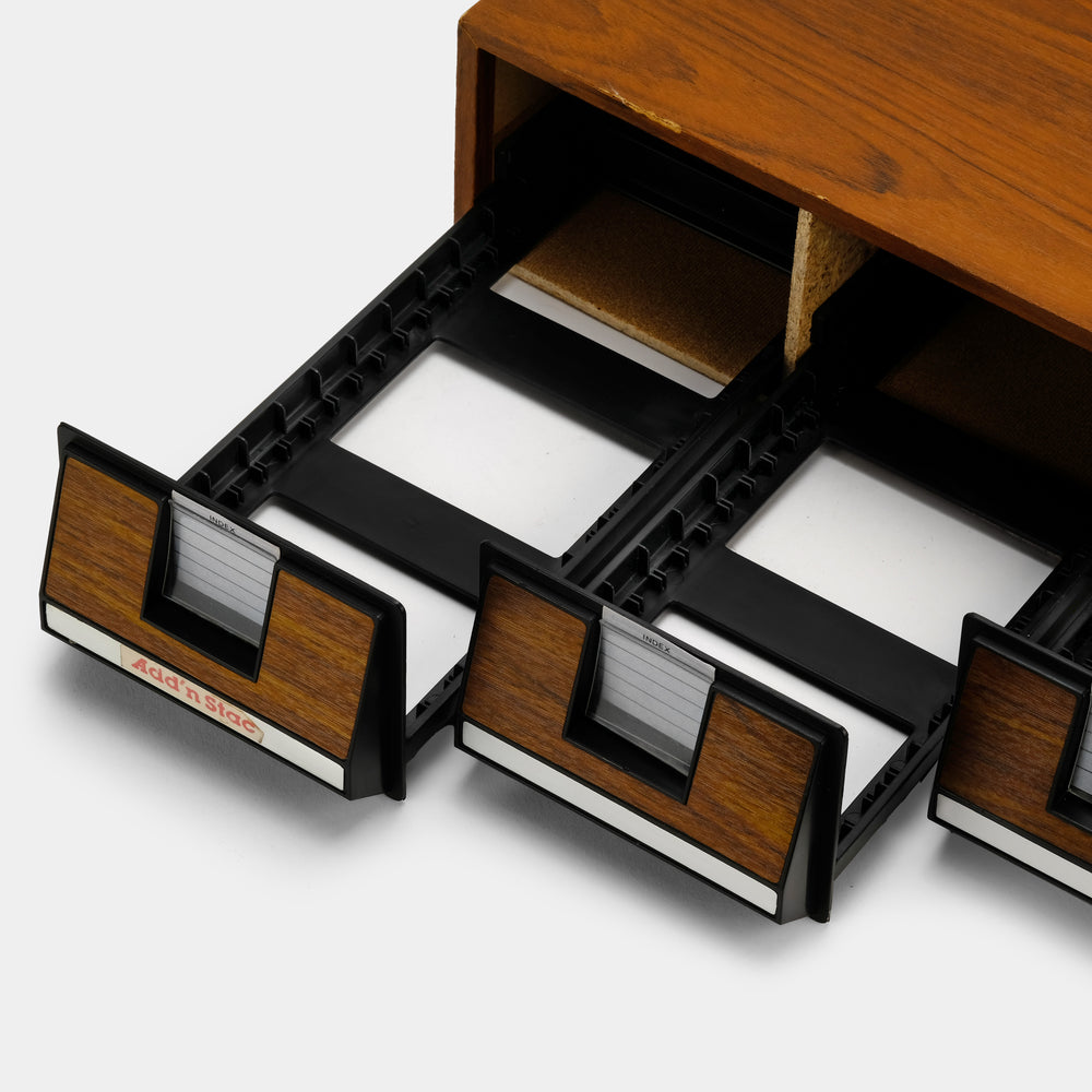 Wood Cassette Tape Storage Drawers