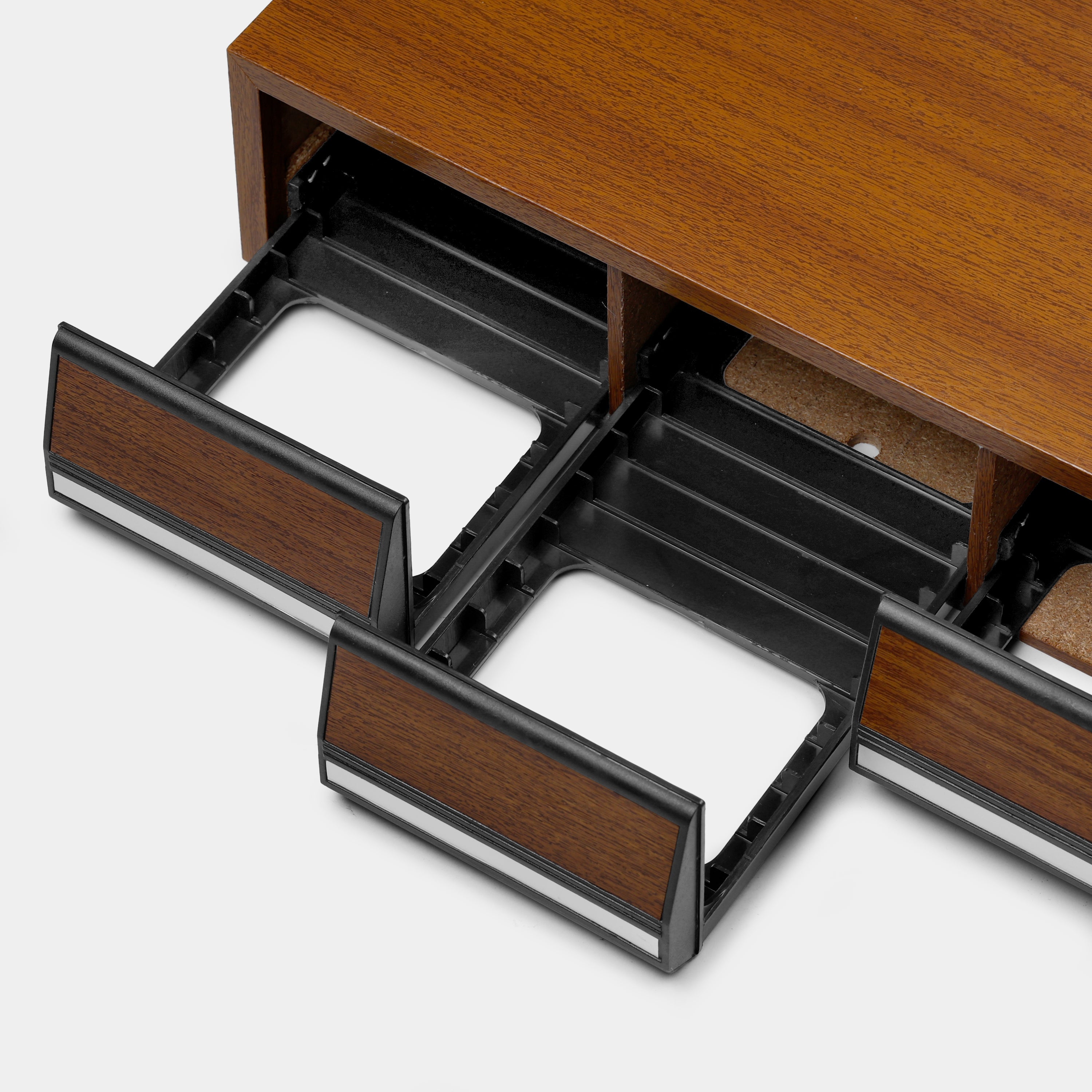 Wood Cassette Tape Storage Drawers