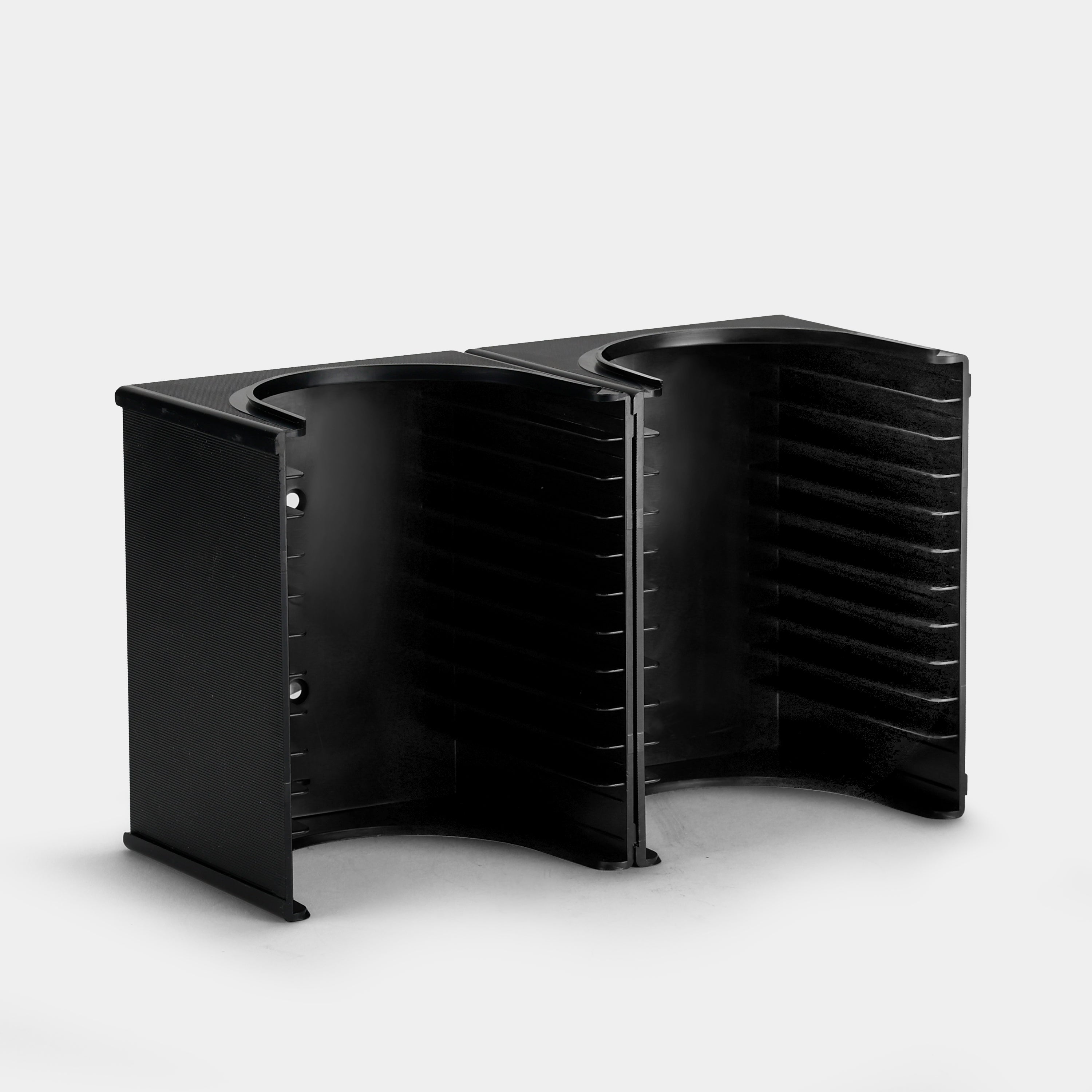 Alpha Black Plastic CD Storage Rack for 20 CDs