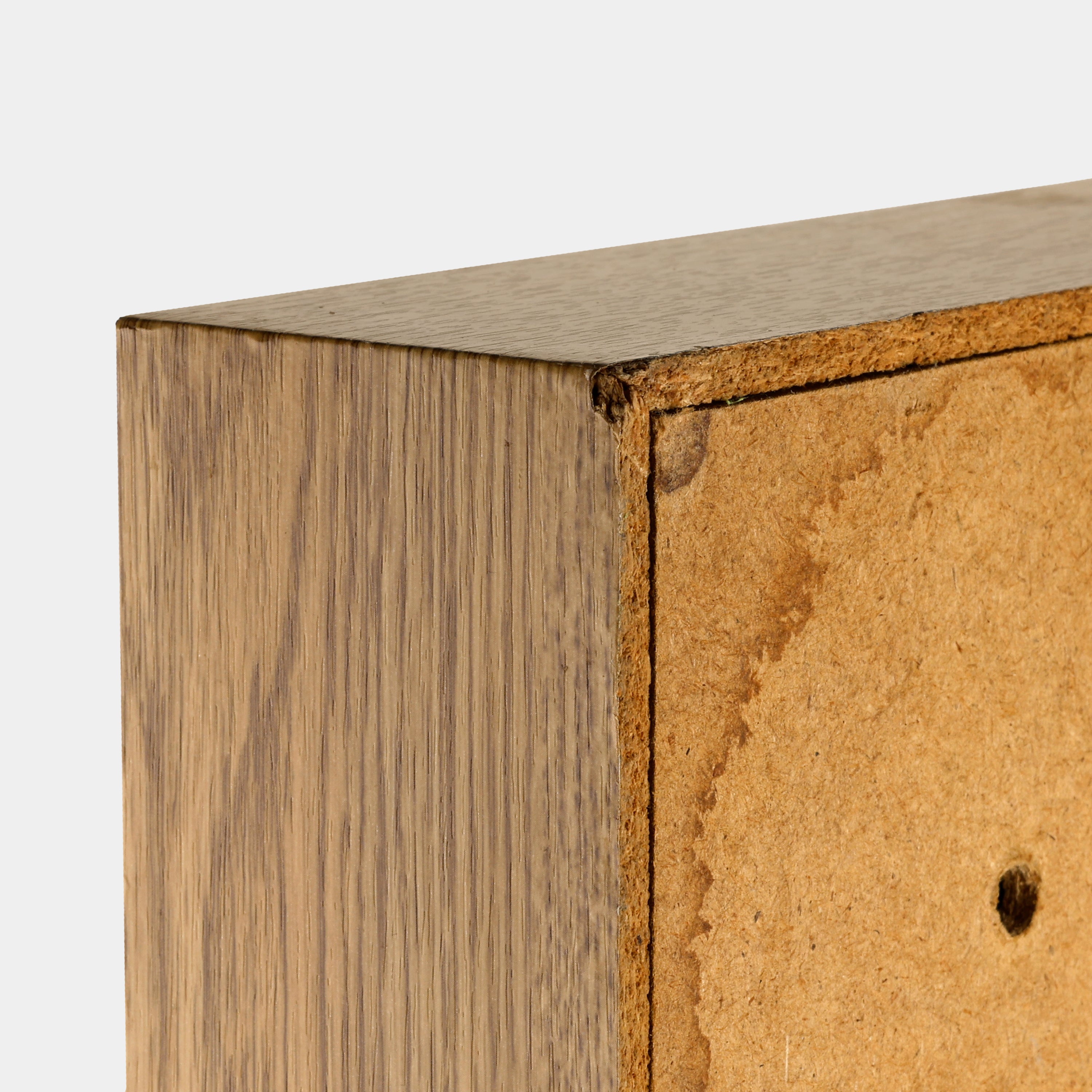 Wood Veneer Cassette Storage Rack for 100 Cassettes