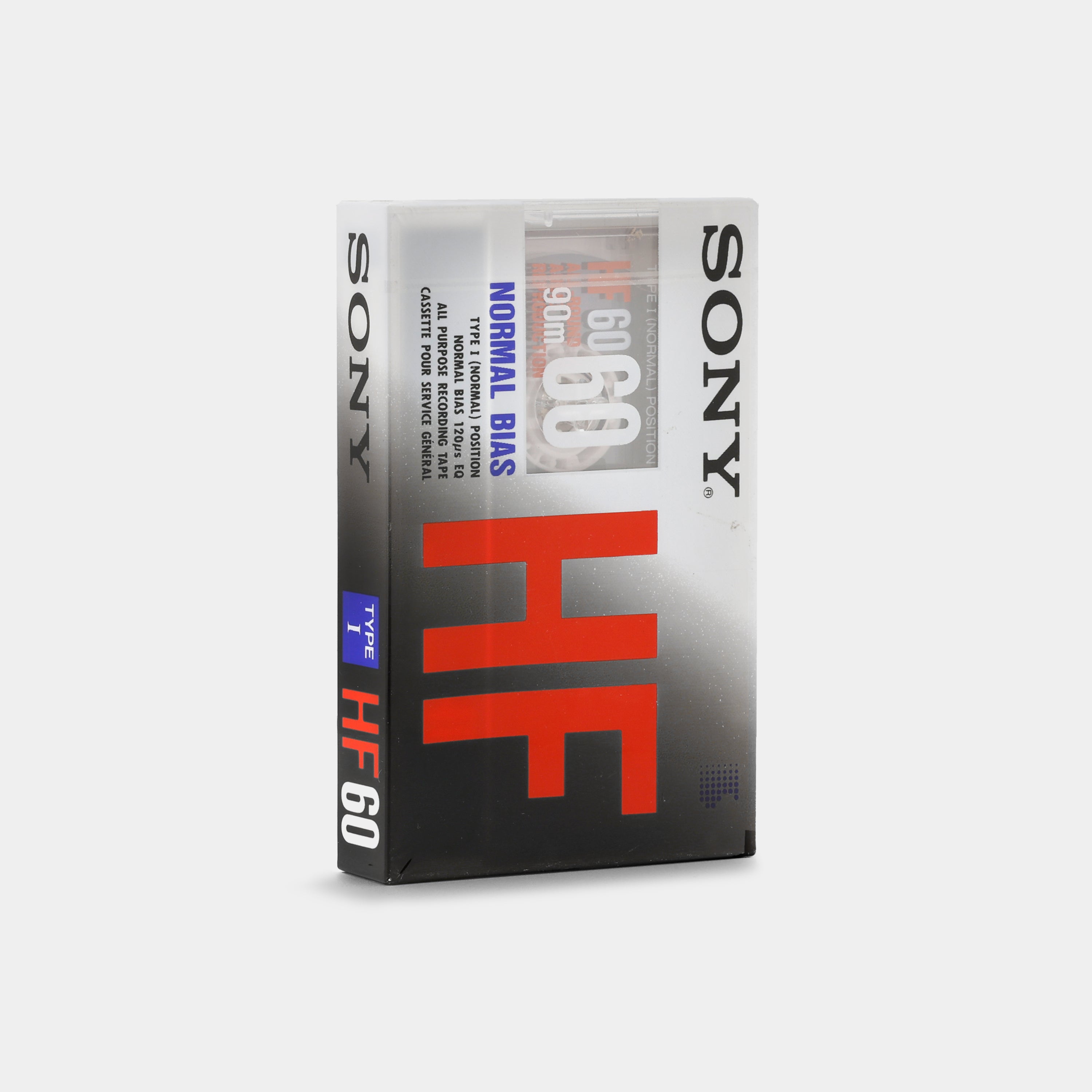 Sony HF60 Type I 60 Min Blank Cassette Tape