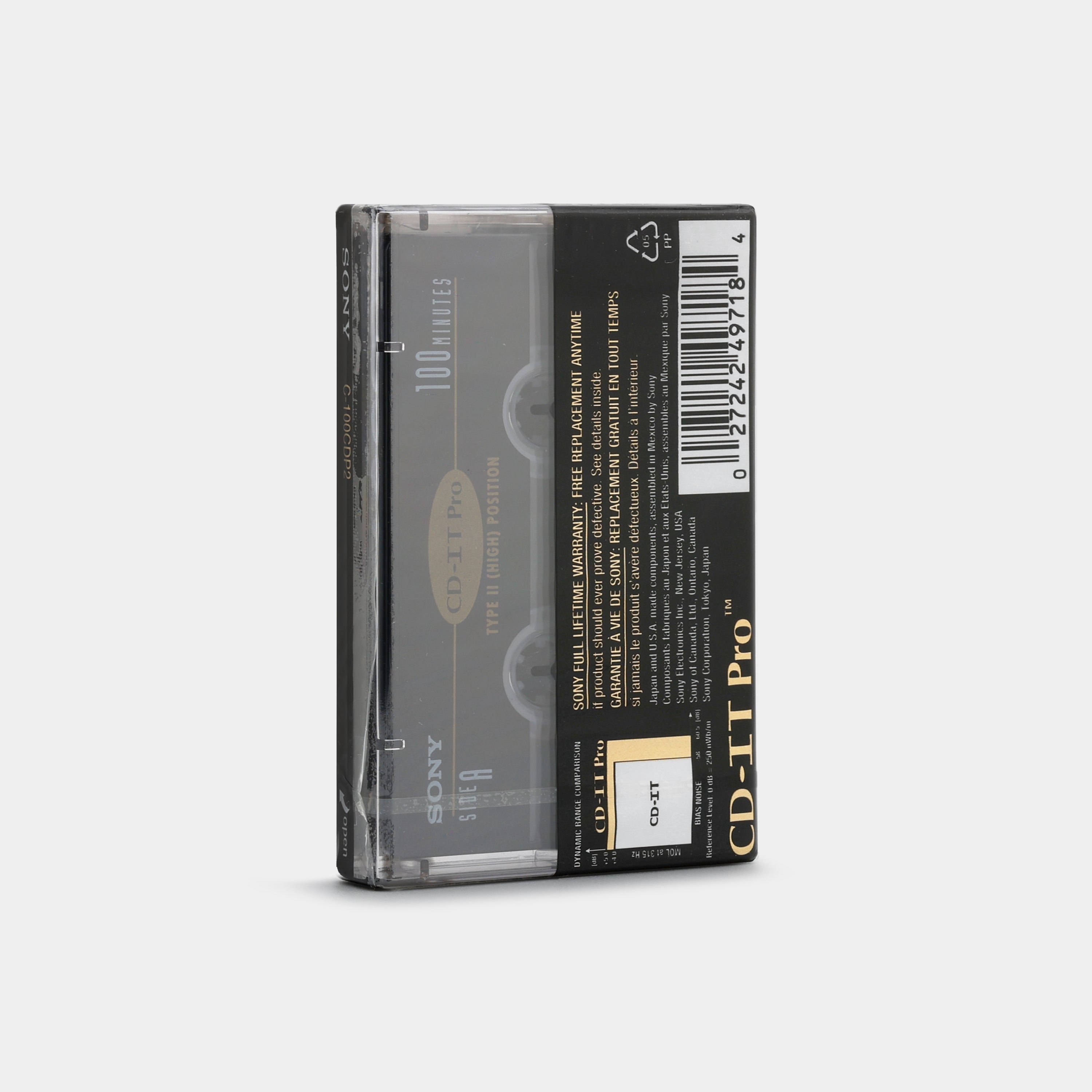 Sony CD-IT Pro Type II 100 Min Blank Recordable Cassette Tape