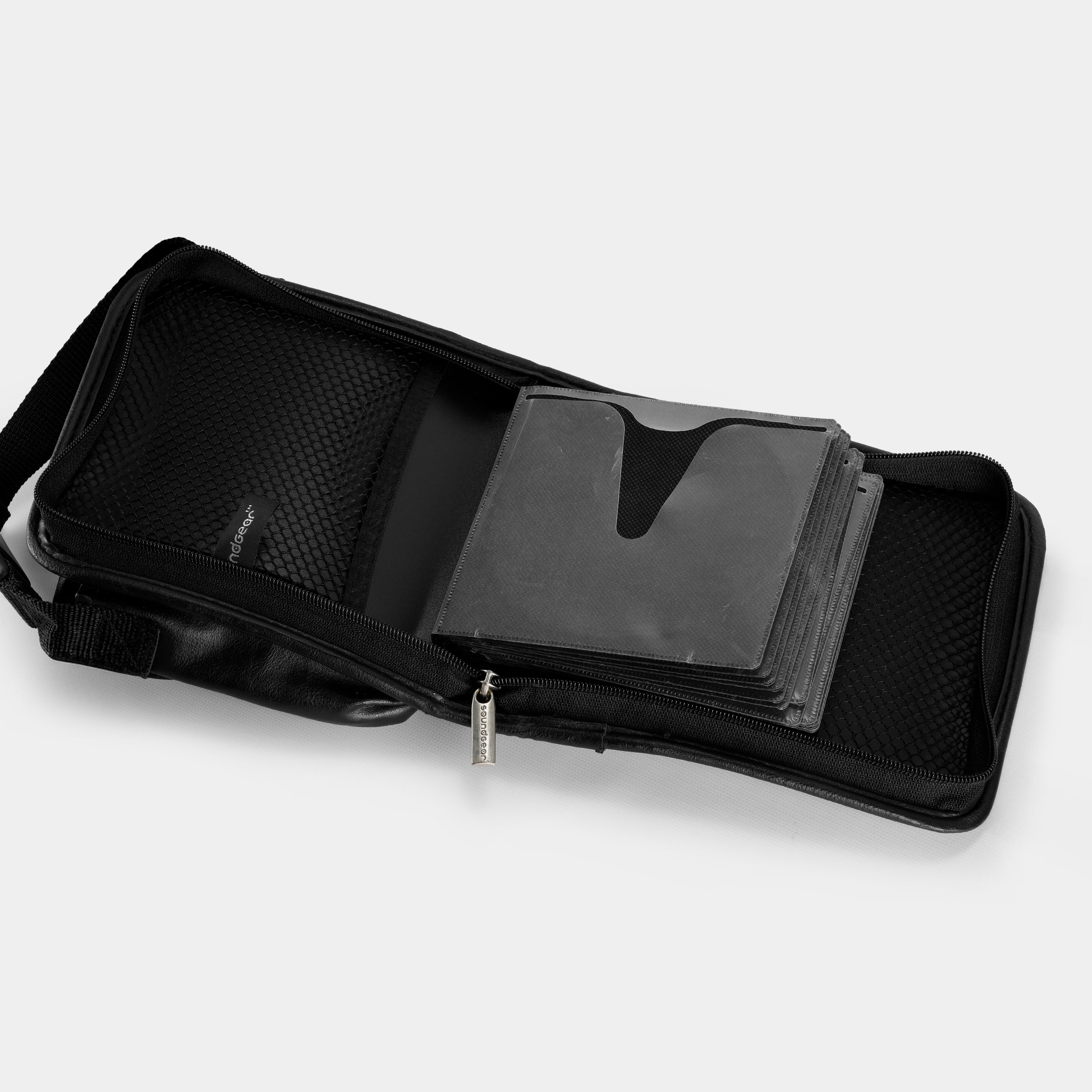 Soundgear Black Leather CD Player Bag