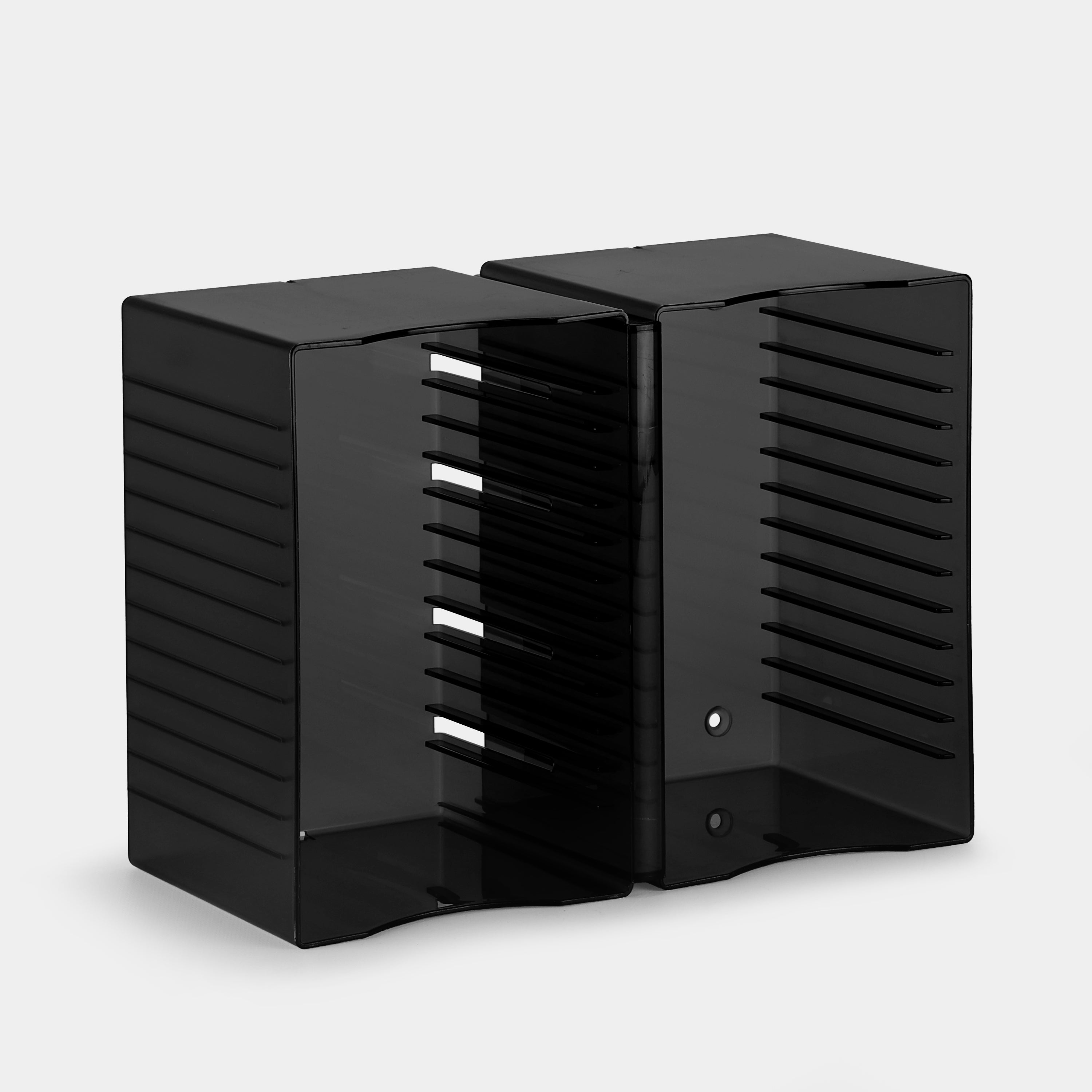Transparent Black CD Storage Rack