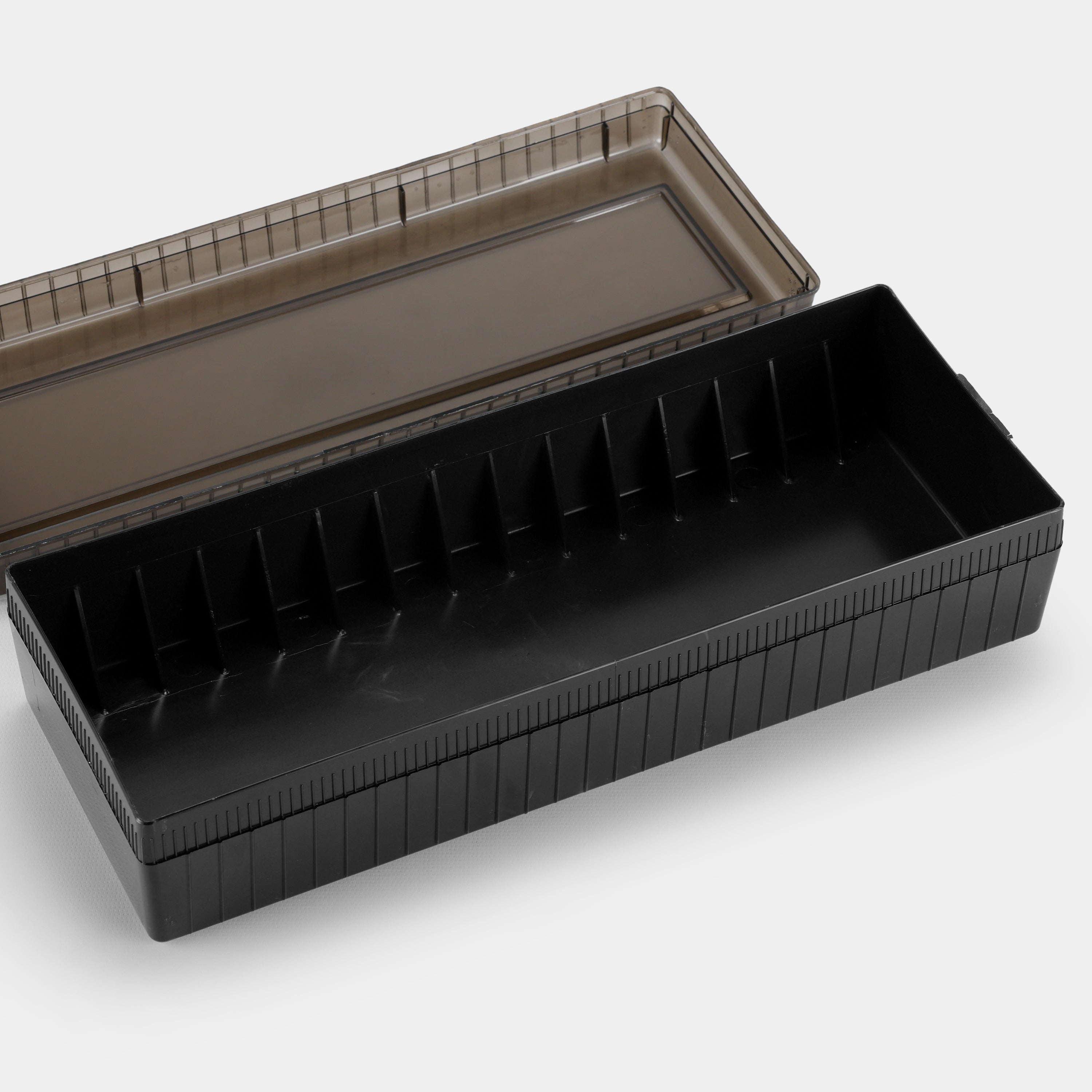 Transparent Black Cassette Storage Box