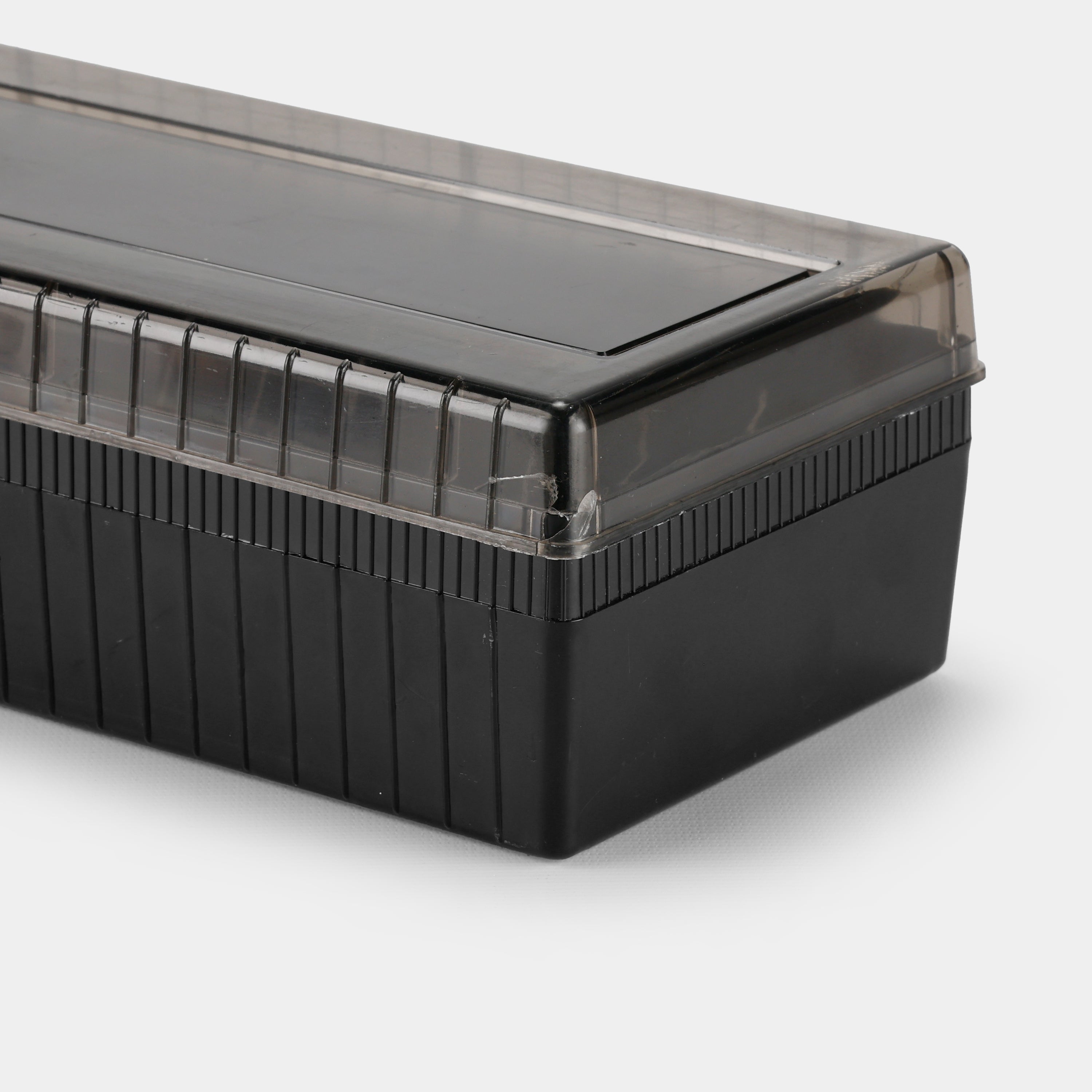 Transparent Black Cassette Storage Box