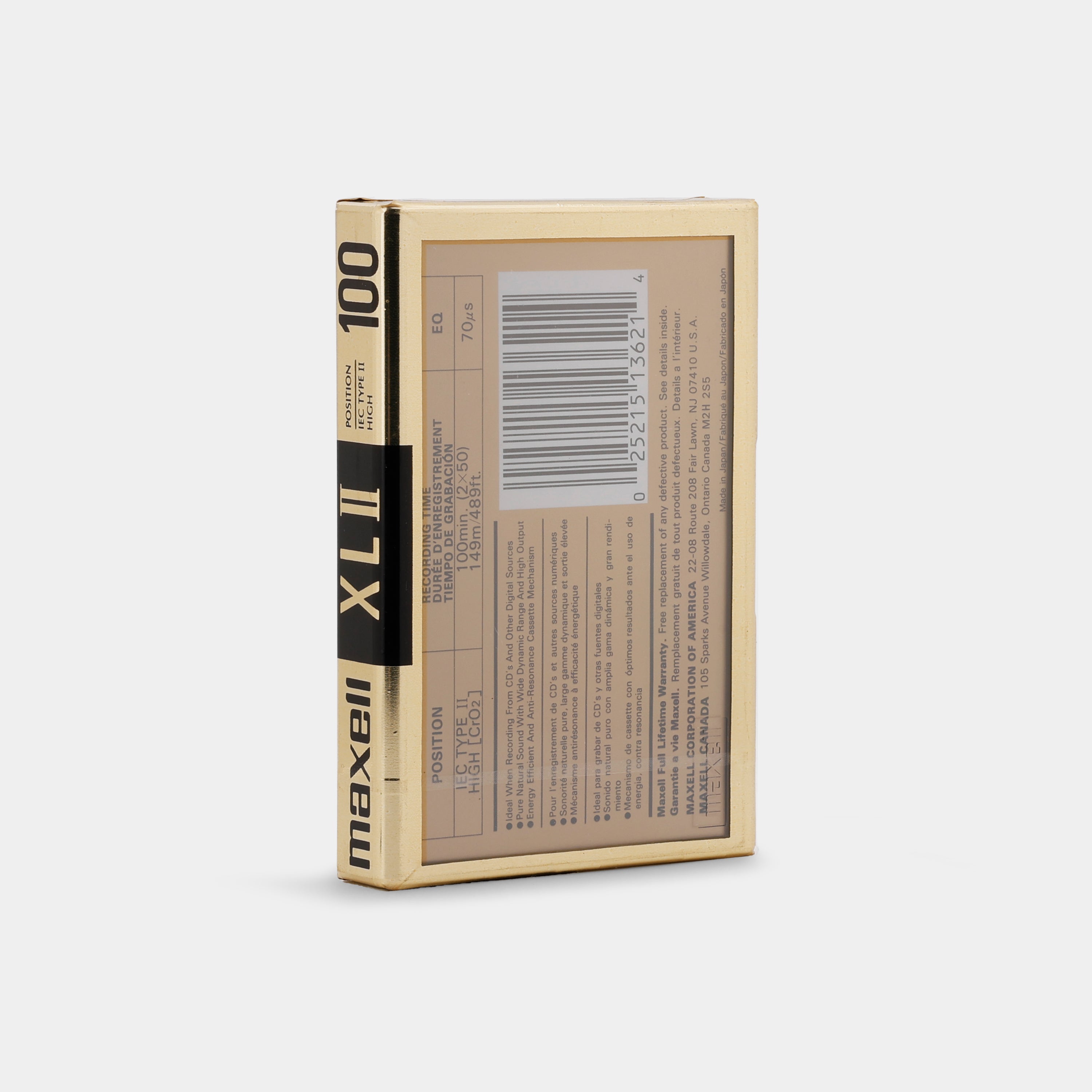 Maxell XLII 100 Type II 100 Min Blank Cassette Tape
