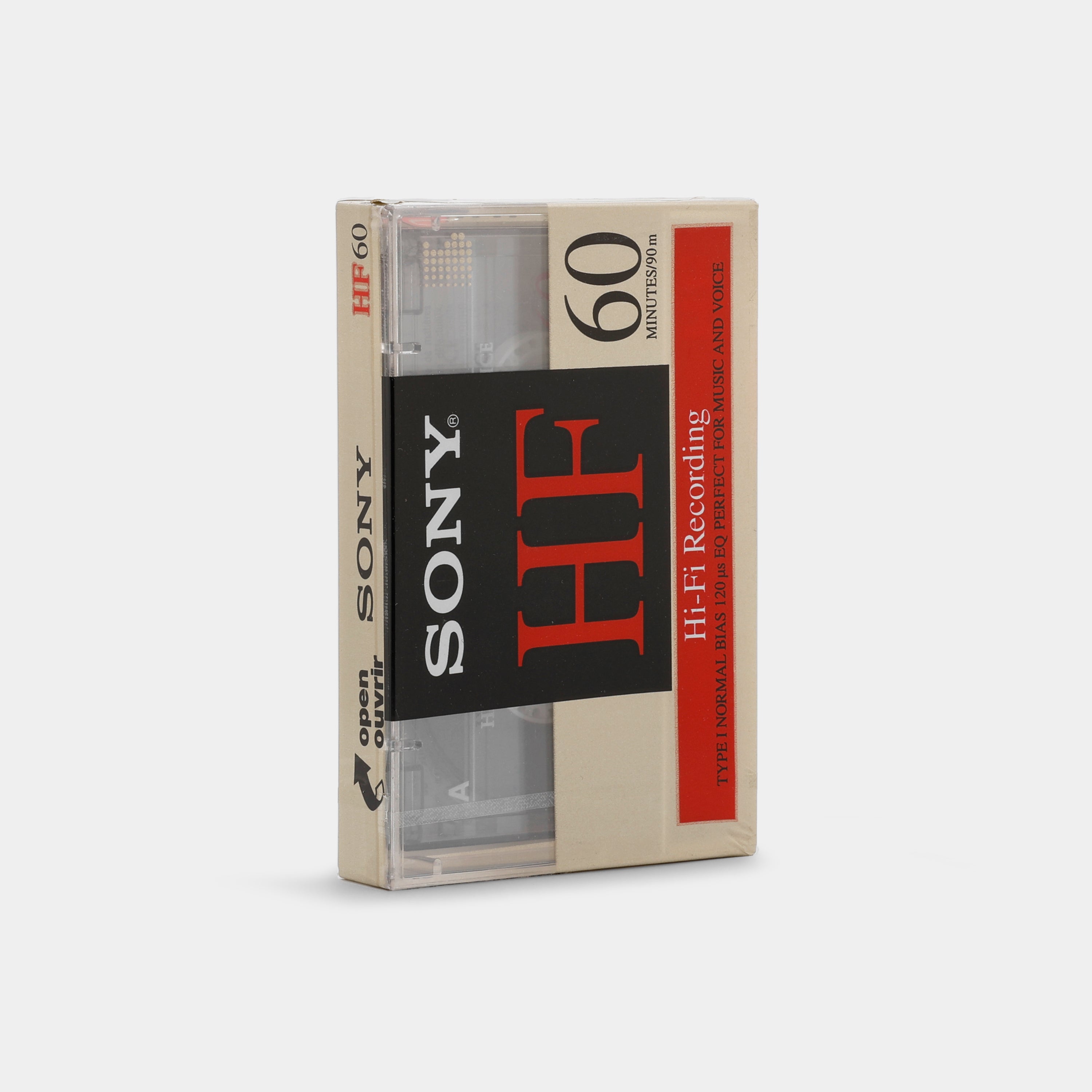 Sony HF60 Type I 60 Min Blank Cassette Tape