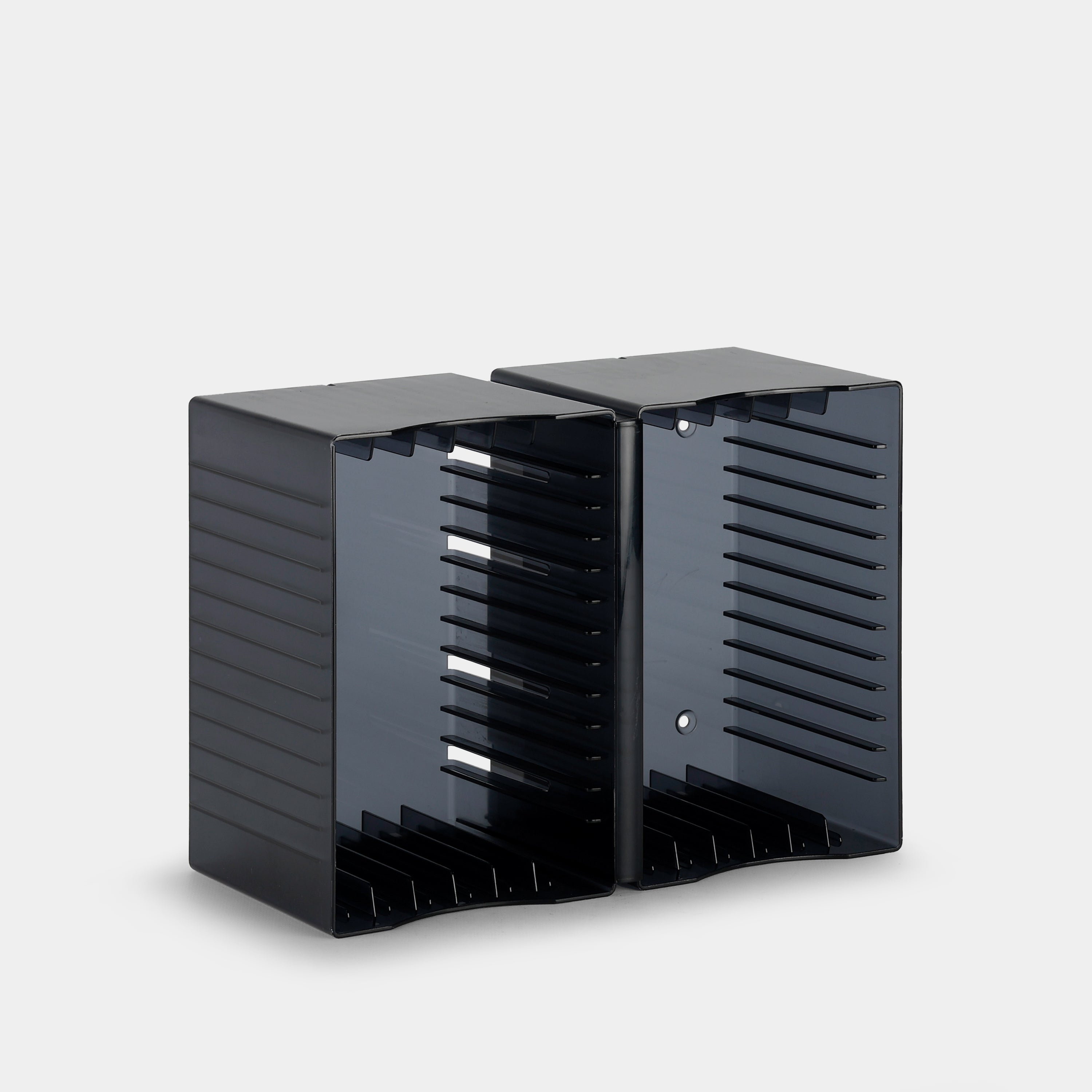 Transparent Black DVD and CD Storage Rack