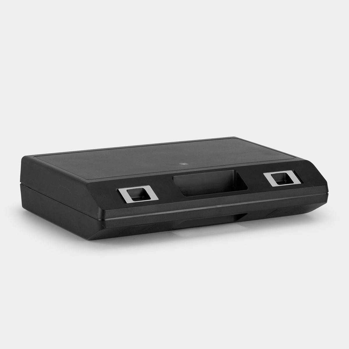 Black and Silver Cassette Storage Carrying Case
