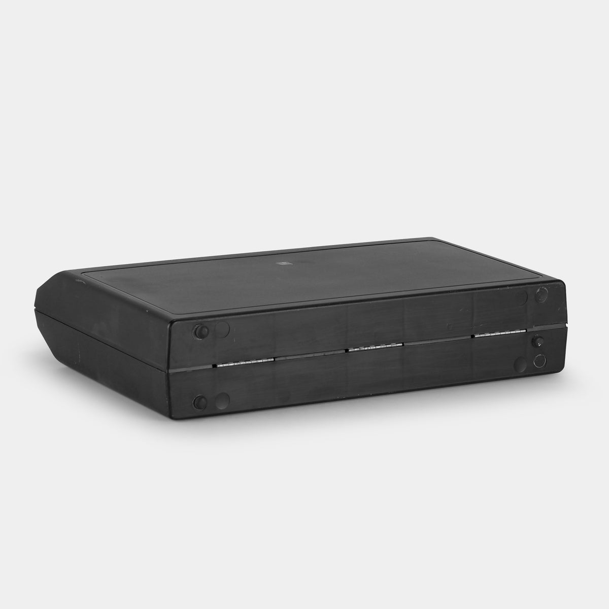 Black and Silver Cassette Storage Carrying Case