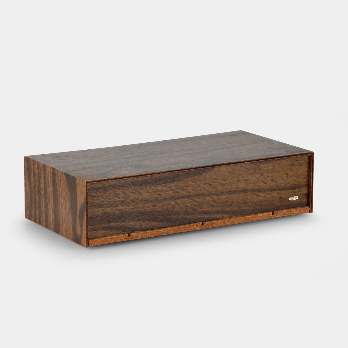 Wood Veneer Cassette Tape Storage Drawers