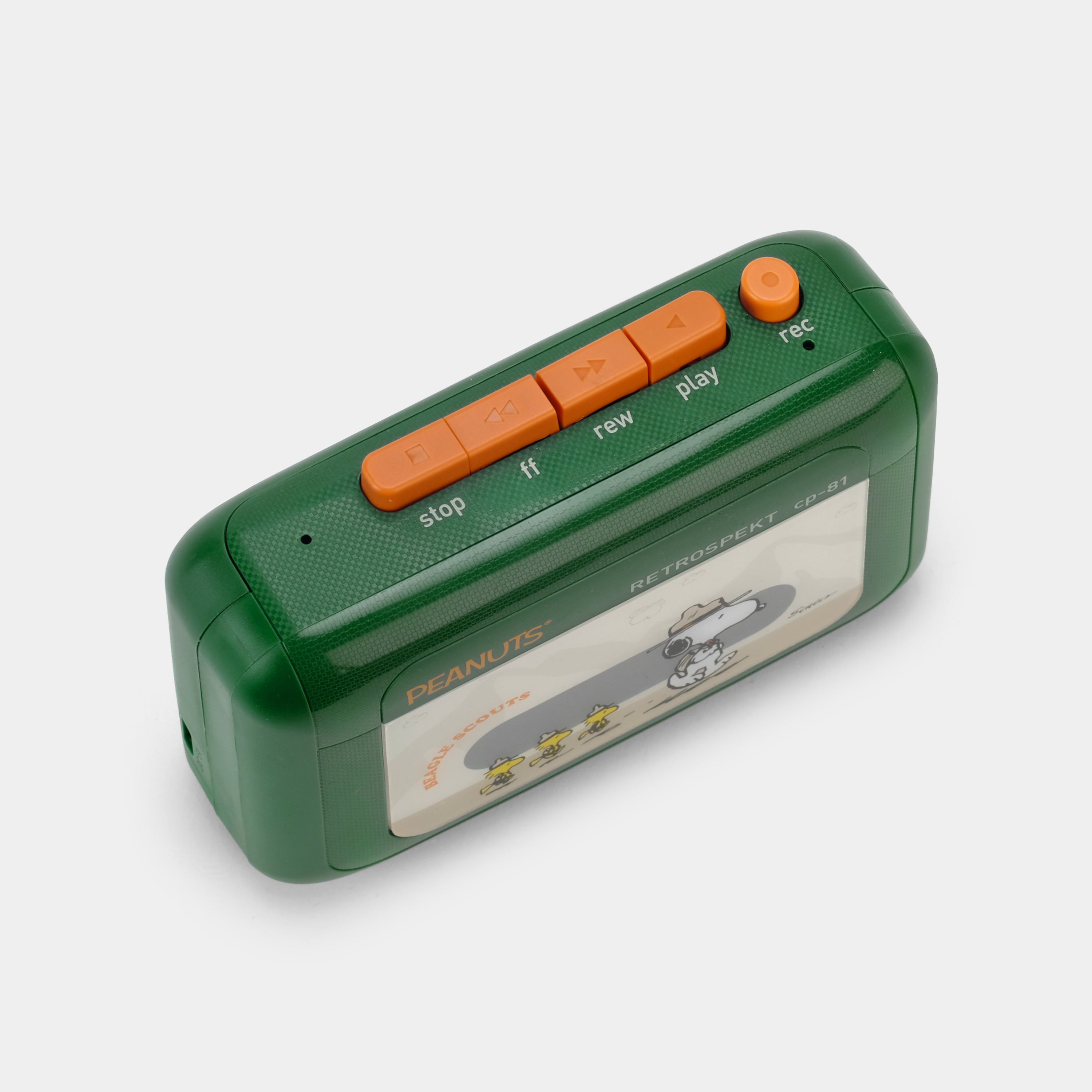 Peanuts Beagle Scouts Retrospekt CP-81 Portable Cassette Player