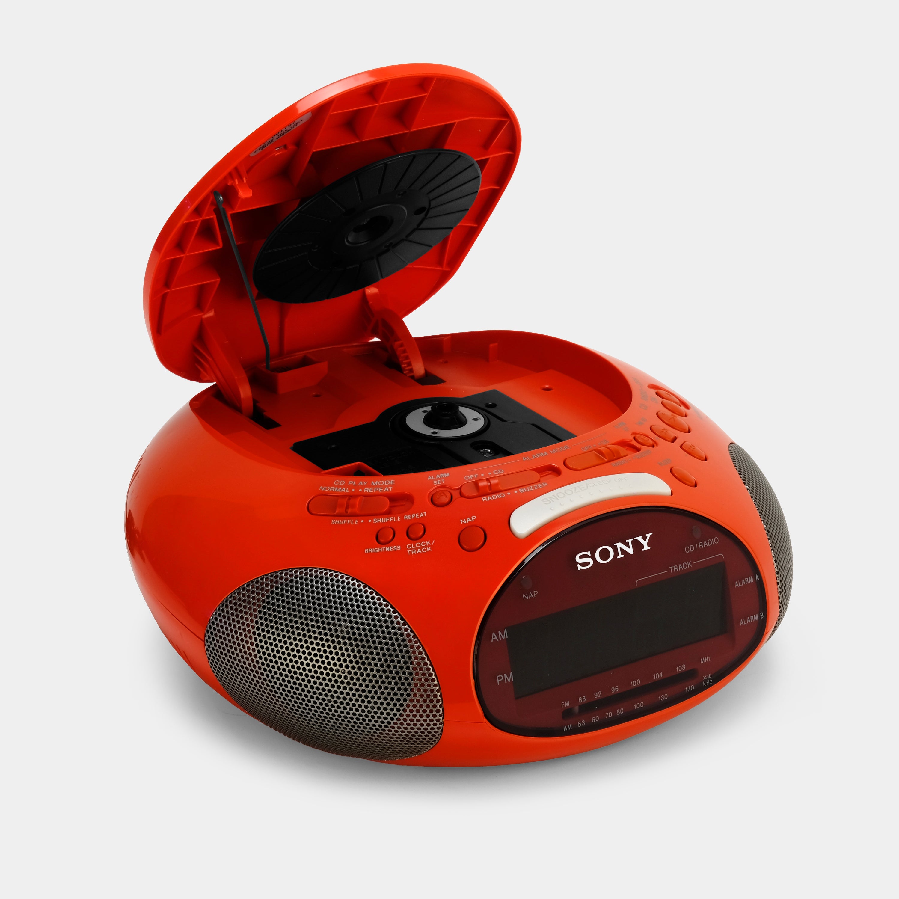 Sony Psyc ICF-CD831 Red Dream Machine AM/FM CD Clock Radio