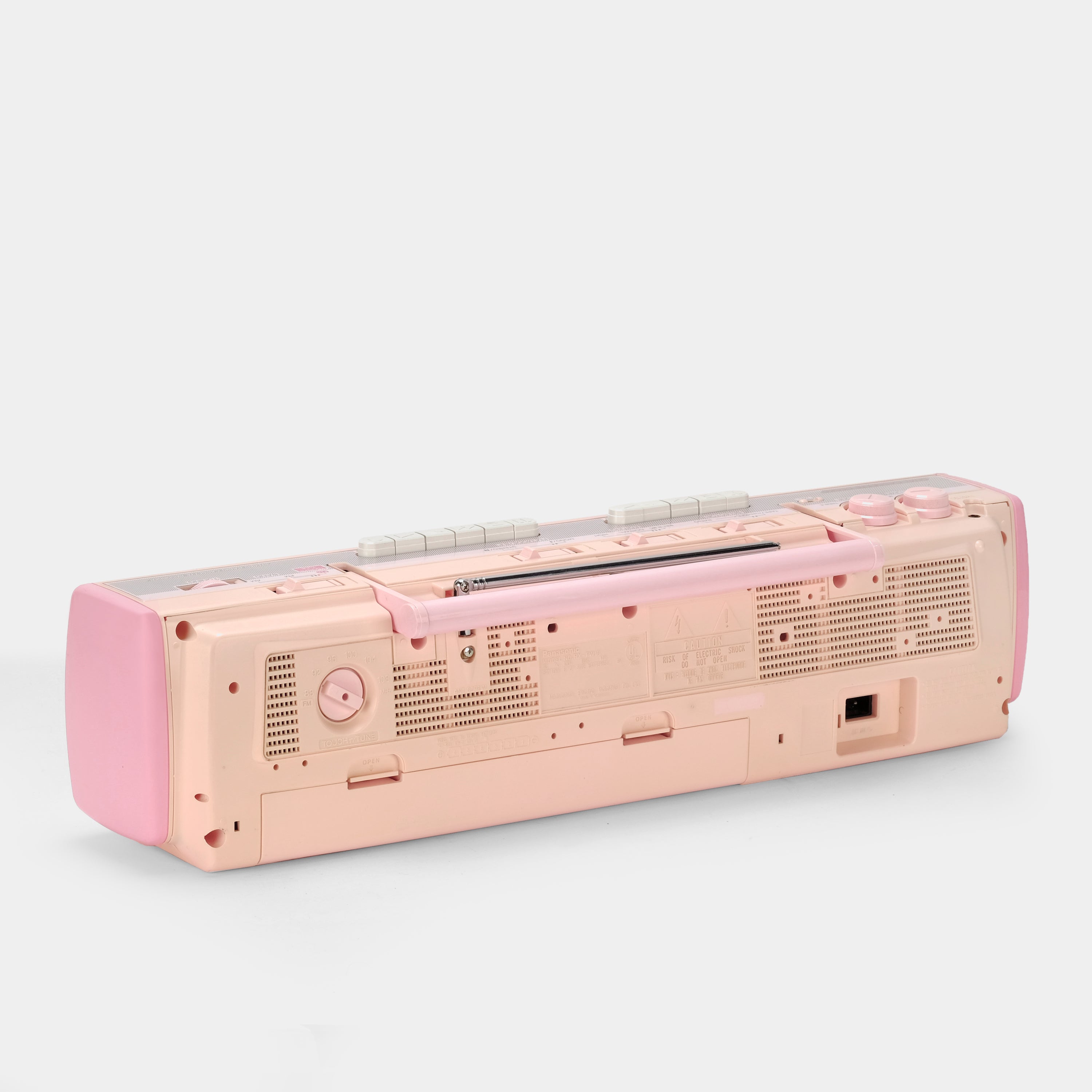 Panasonic RX-FW18 AM/FM Stereo Pink Boombox Double Cassette Recorder and Player