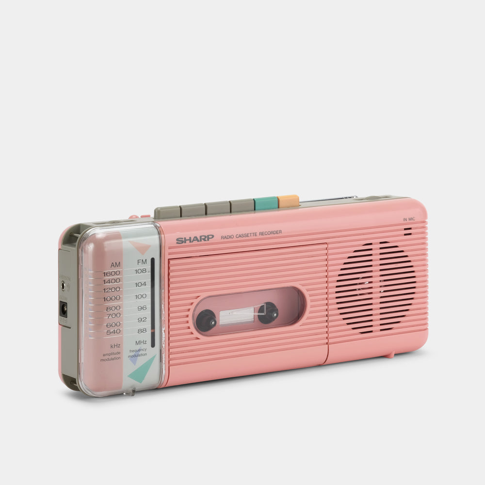 Sharp Type Recorder Sharp QT-5(P) AM/FM Radio Cassette Recorder