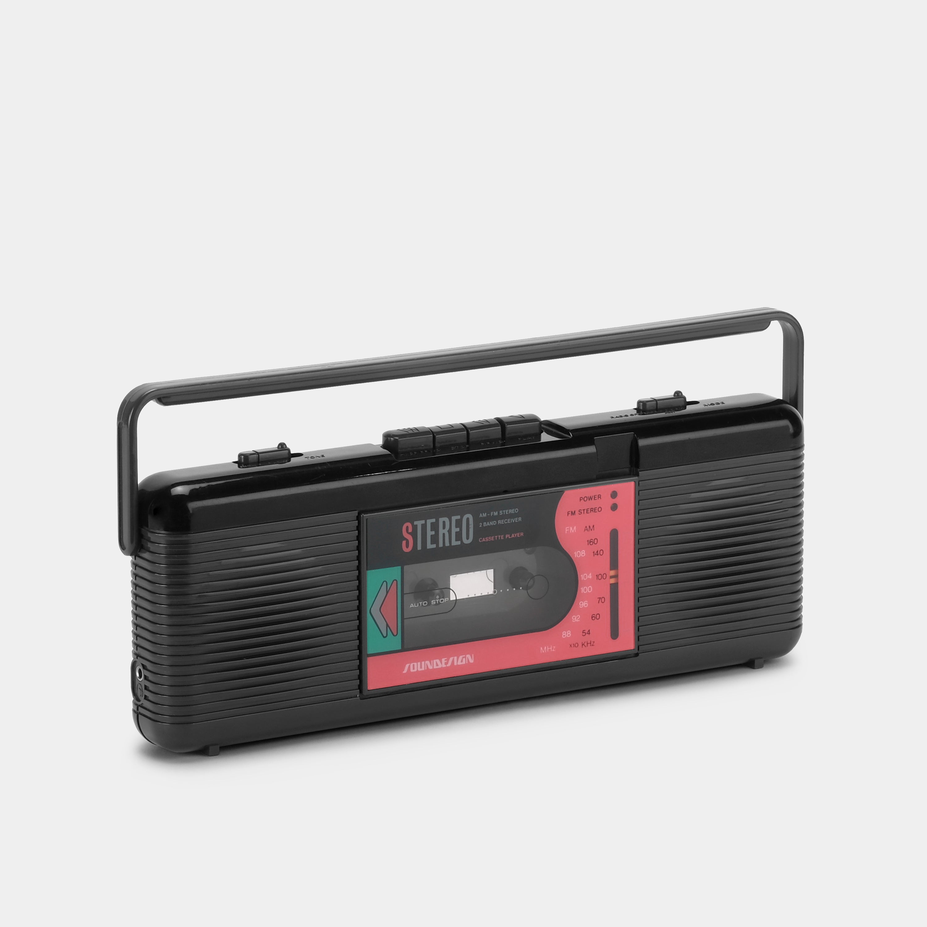 Soundesign 4611 AM/FM Stereo Boombox Cassette Player