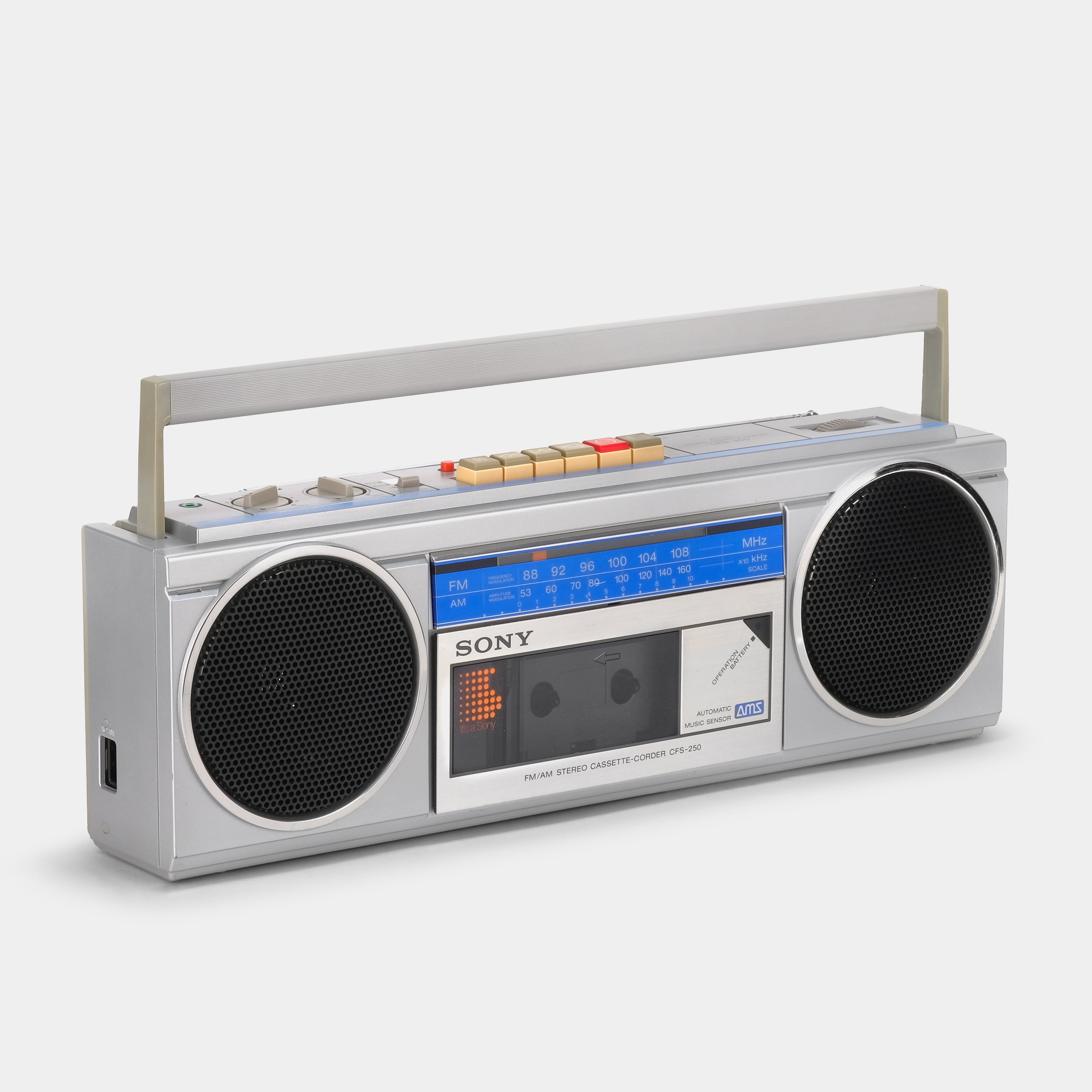 Sony CFS-250 AM/FM Stereo Boombox Cassette Recorder and Player