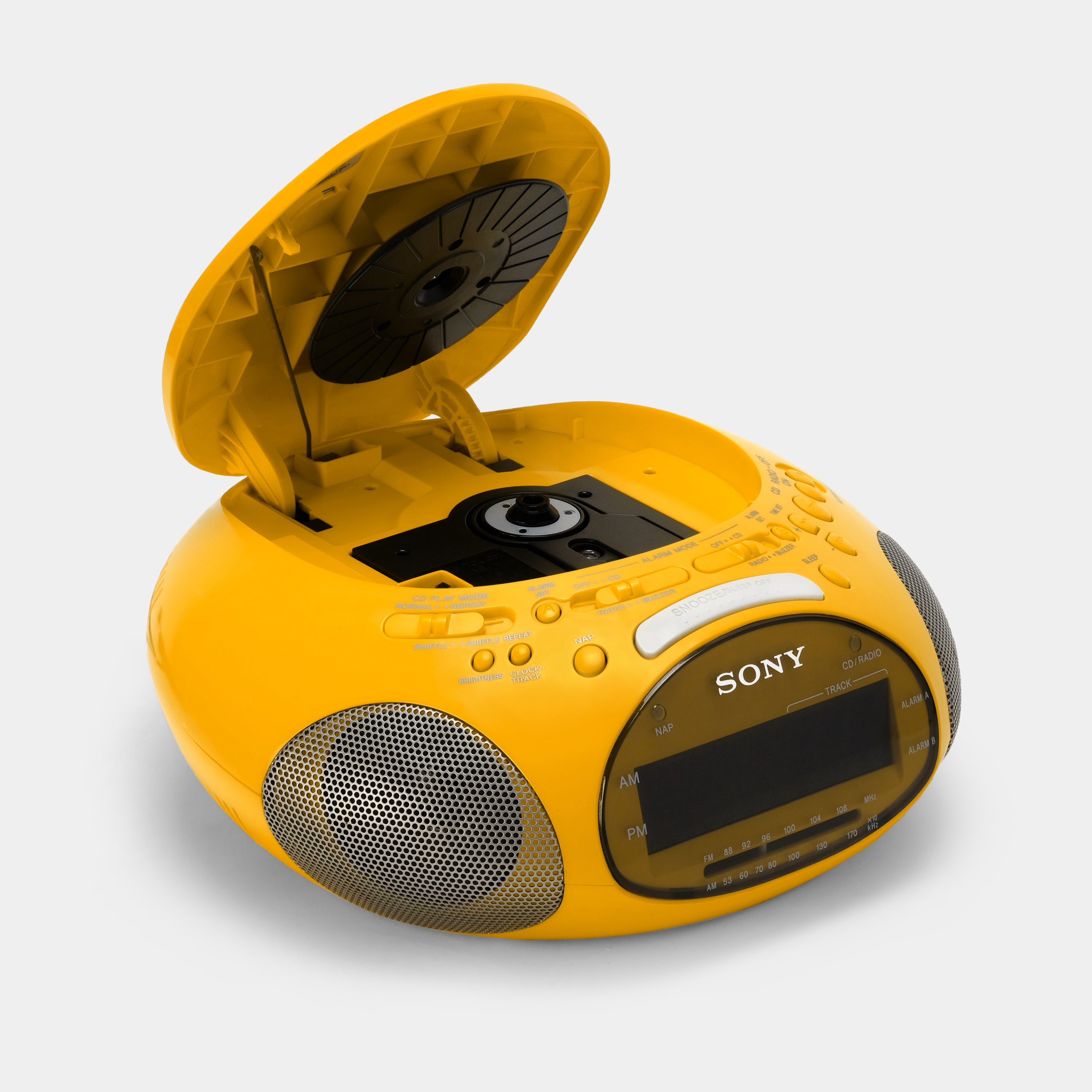 Sony Psyc ICF-CD831 Yellow Dream Machine AM/FM CD Clock Radio