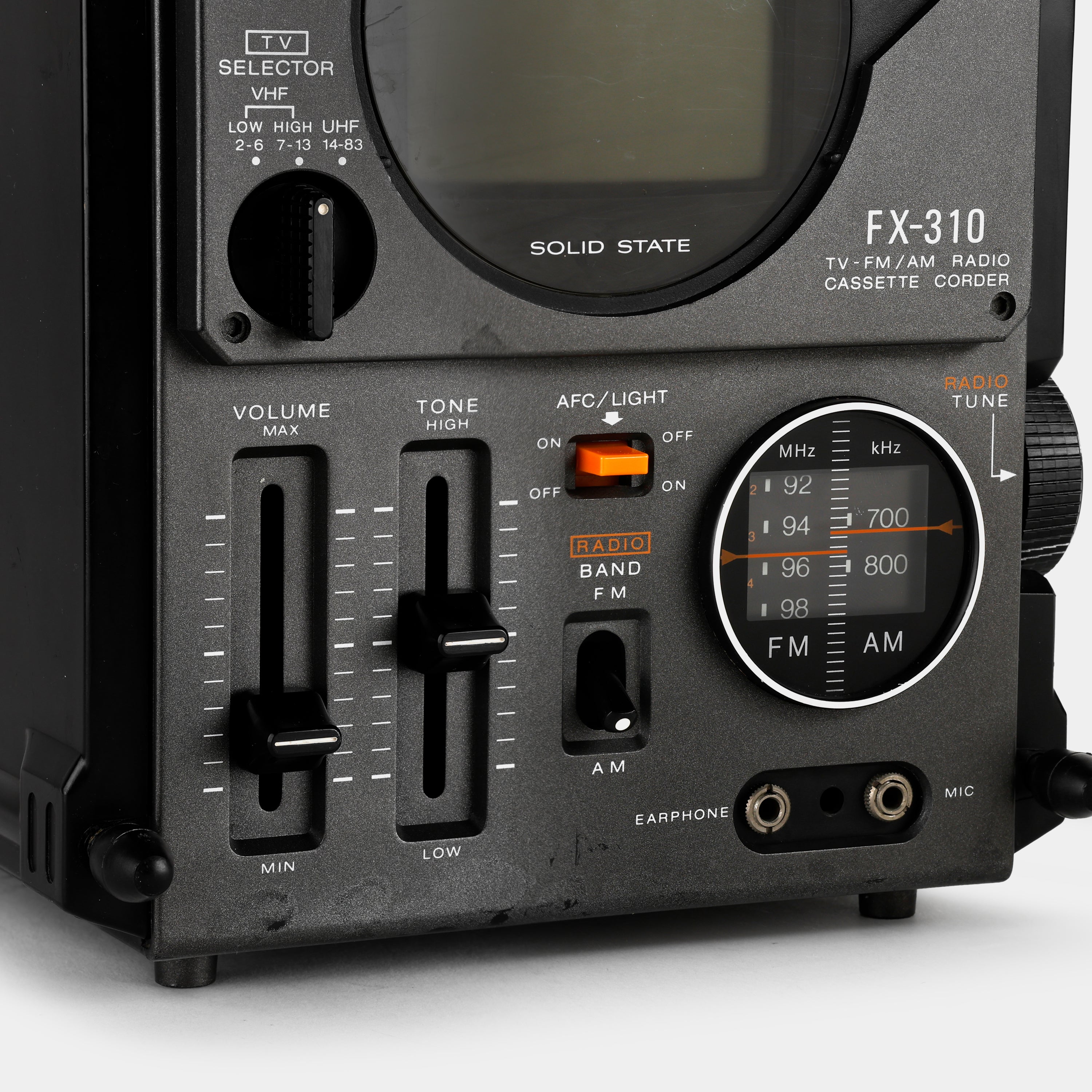 Sony FX-310 TV with AM/FM Radio and Cassette Recorder