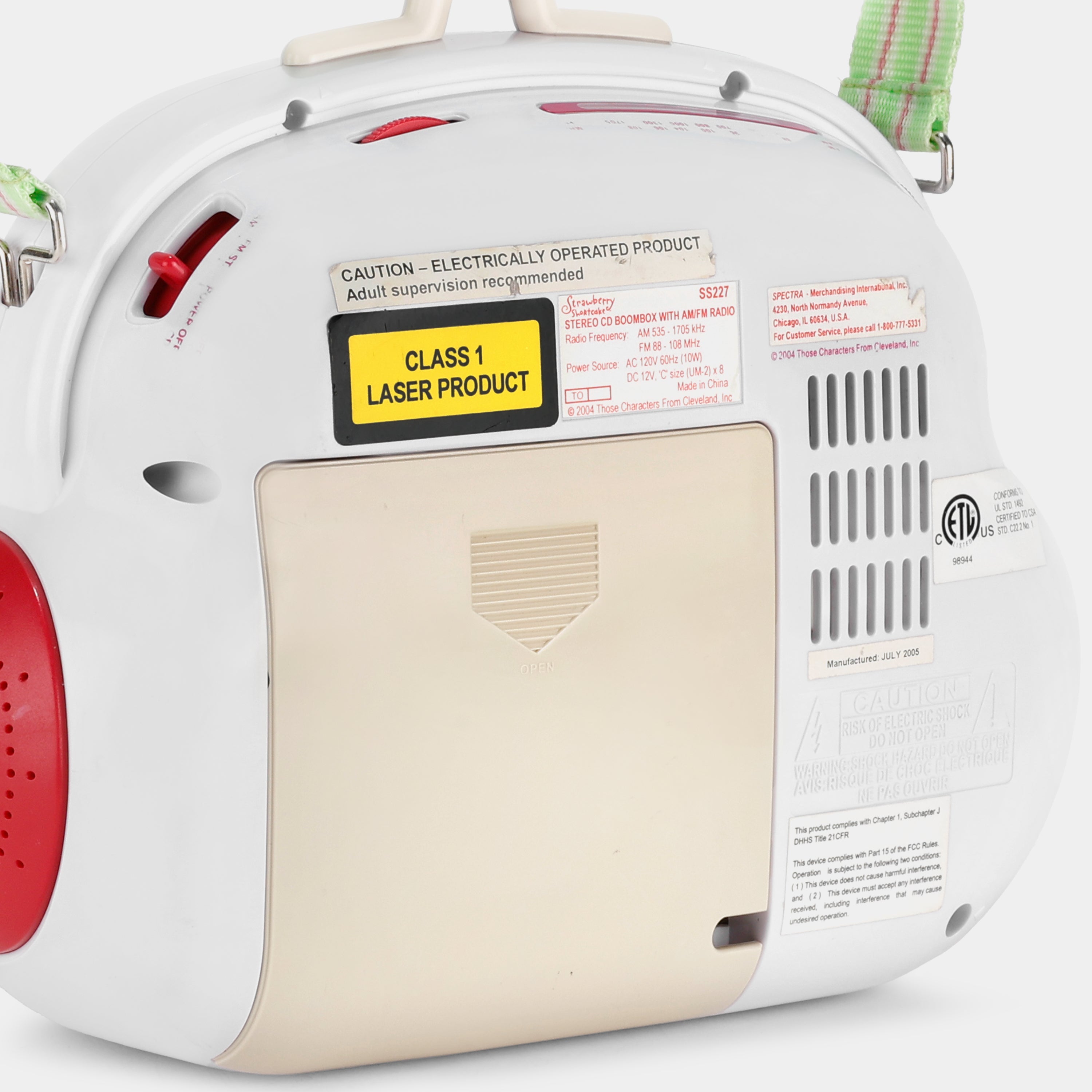 Strawberry Shortcake CD Player Boombox - Thumbnail 4