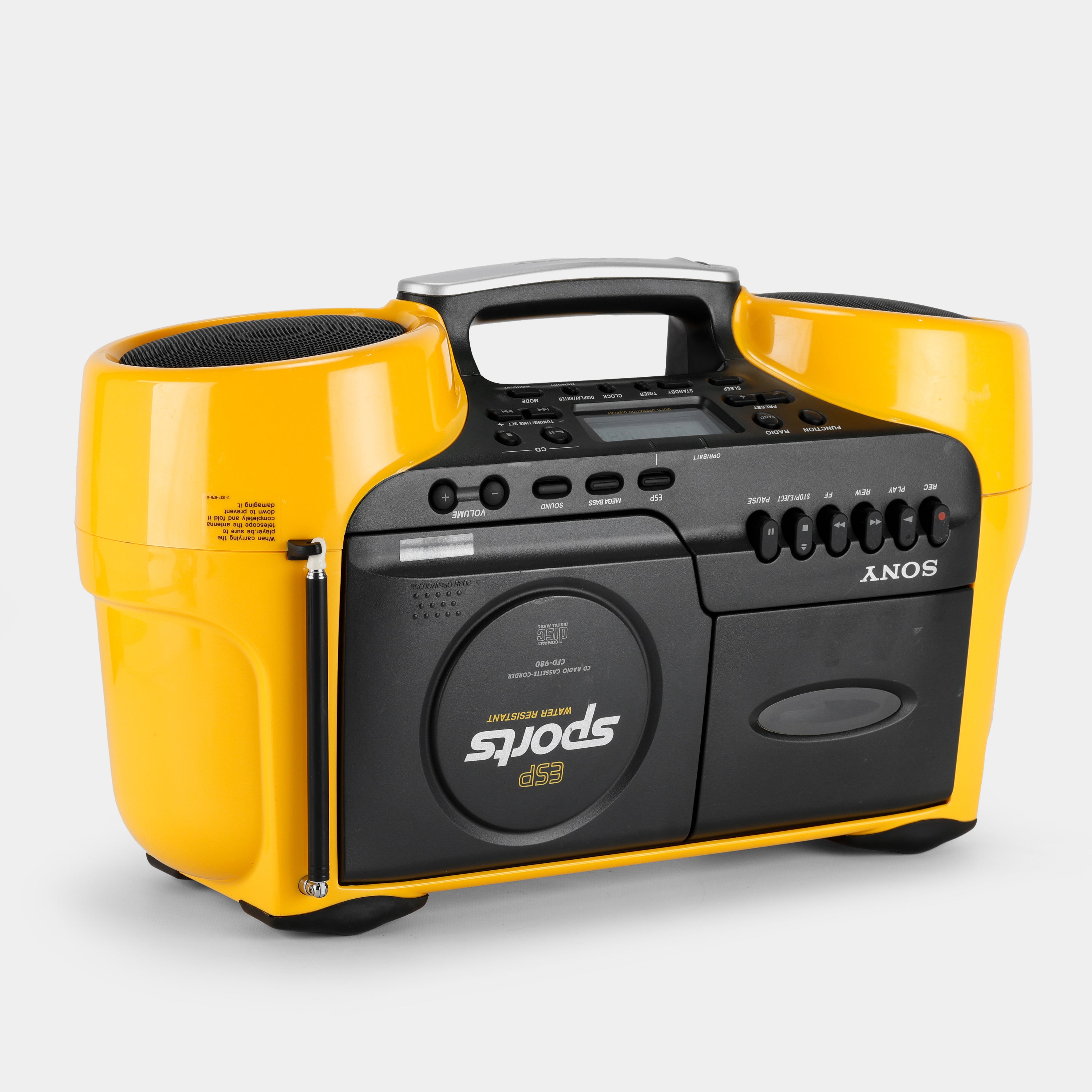 Sony Sports CFD-980 AM/FM Boombox CD/Cassette-Corder and Player