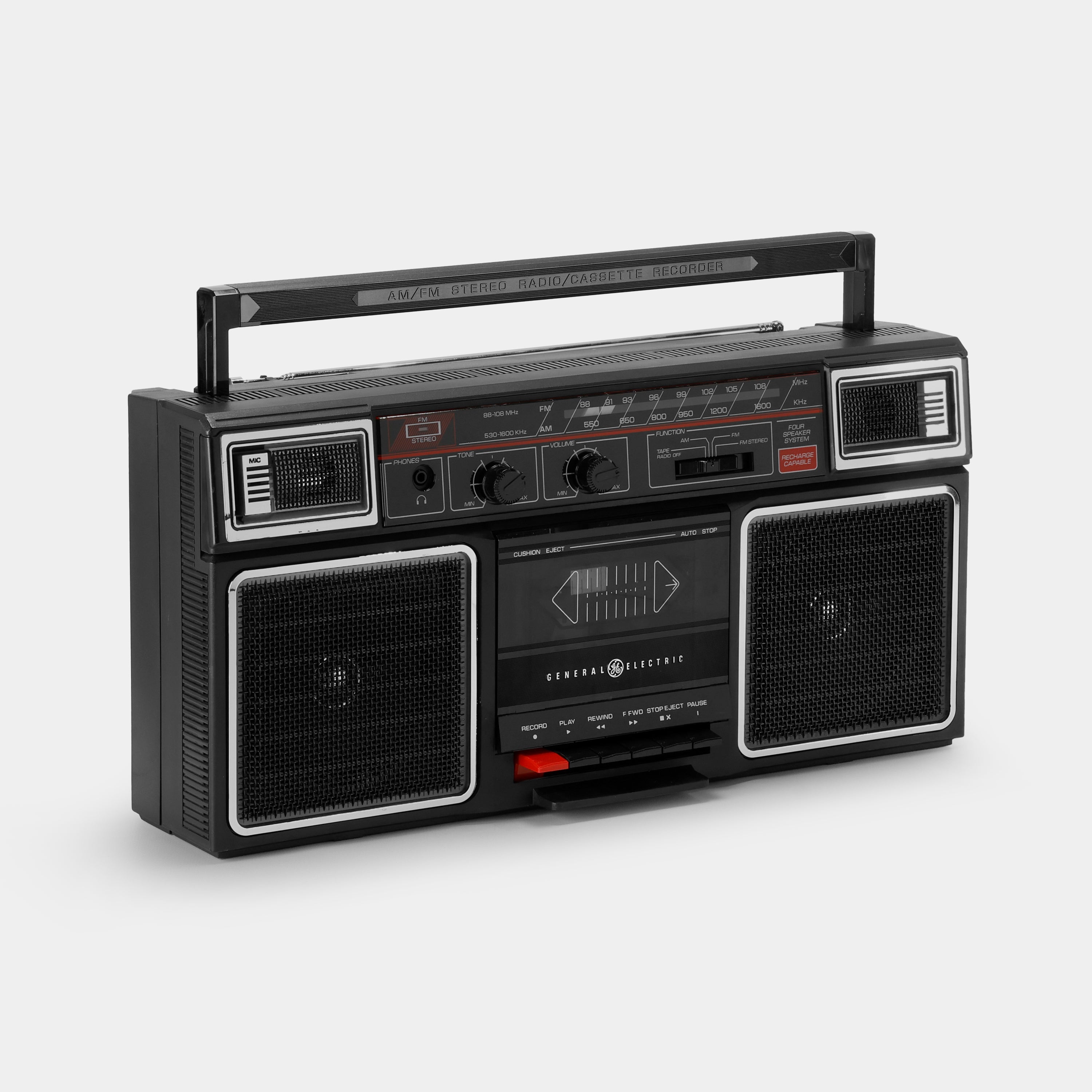 General Electric Model No. 3-5452A Boombox Radio and Cassette Player