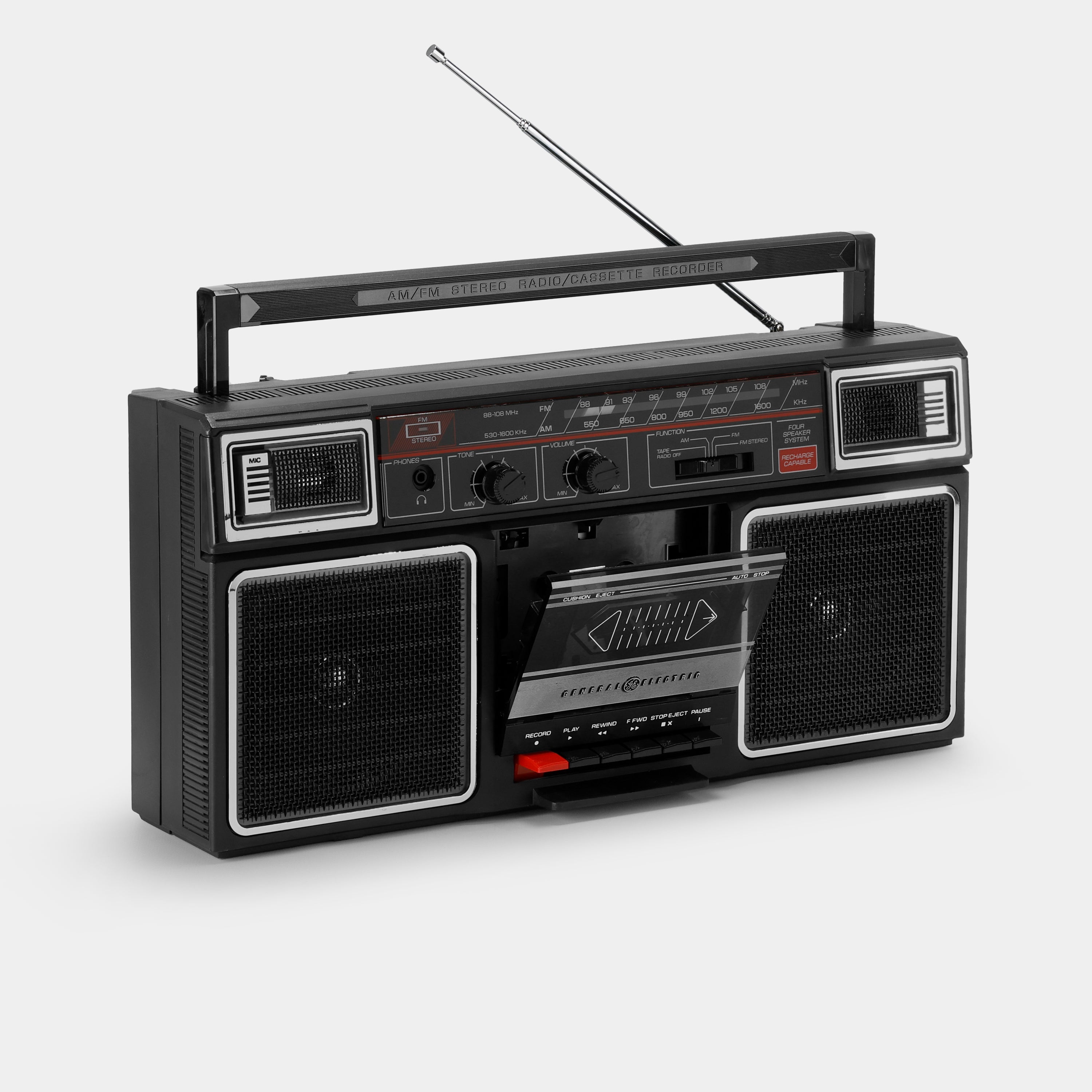 General Electric Model No. 3-5452A Boombox Radio and Cassette Player