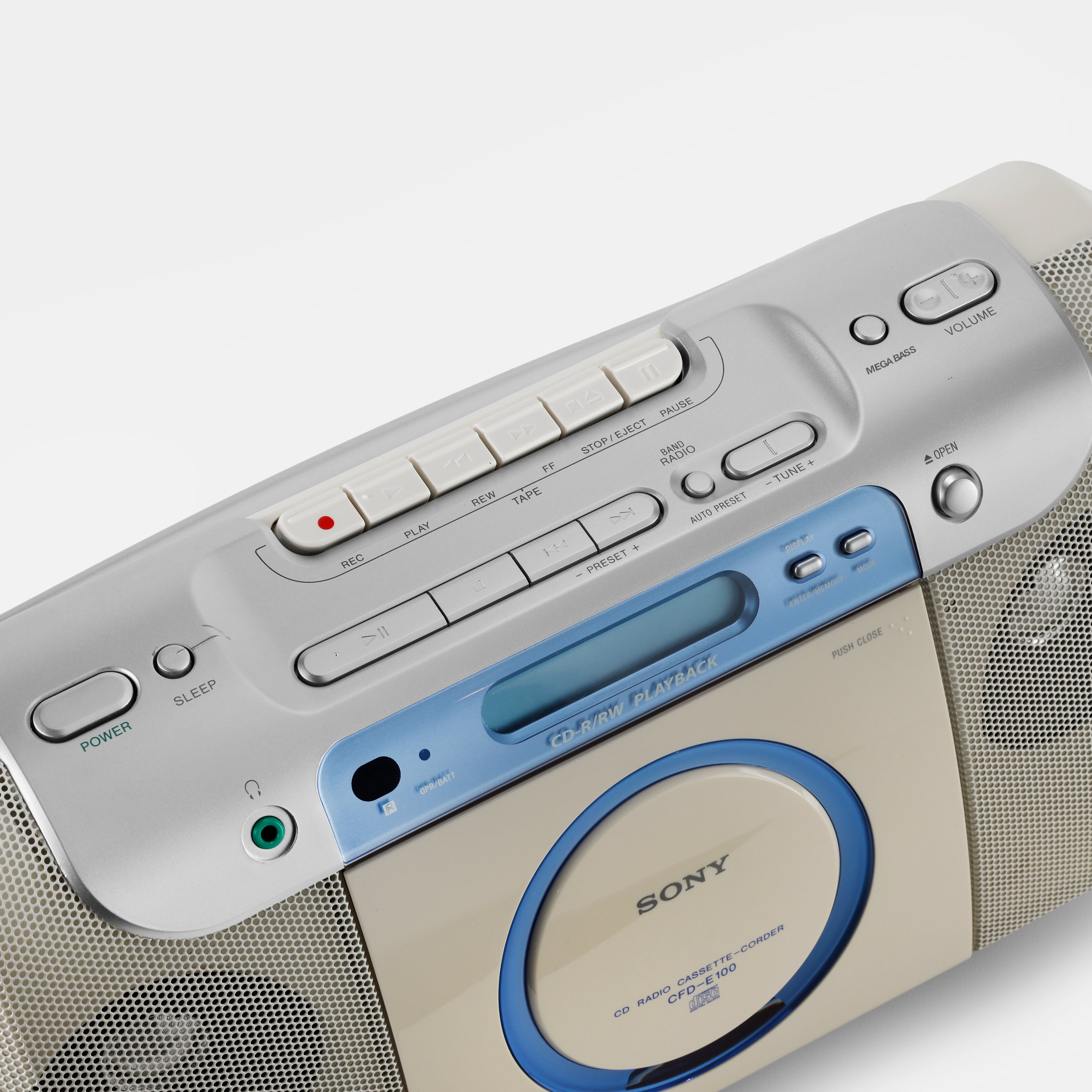 Sony CFD-E100 AM/FM Boombox CD/Cassette-Corder and Player
