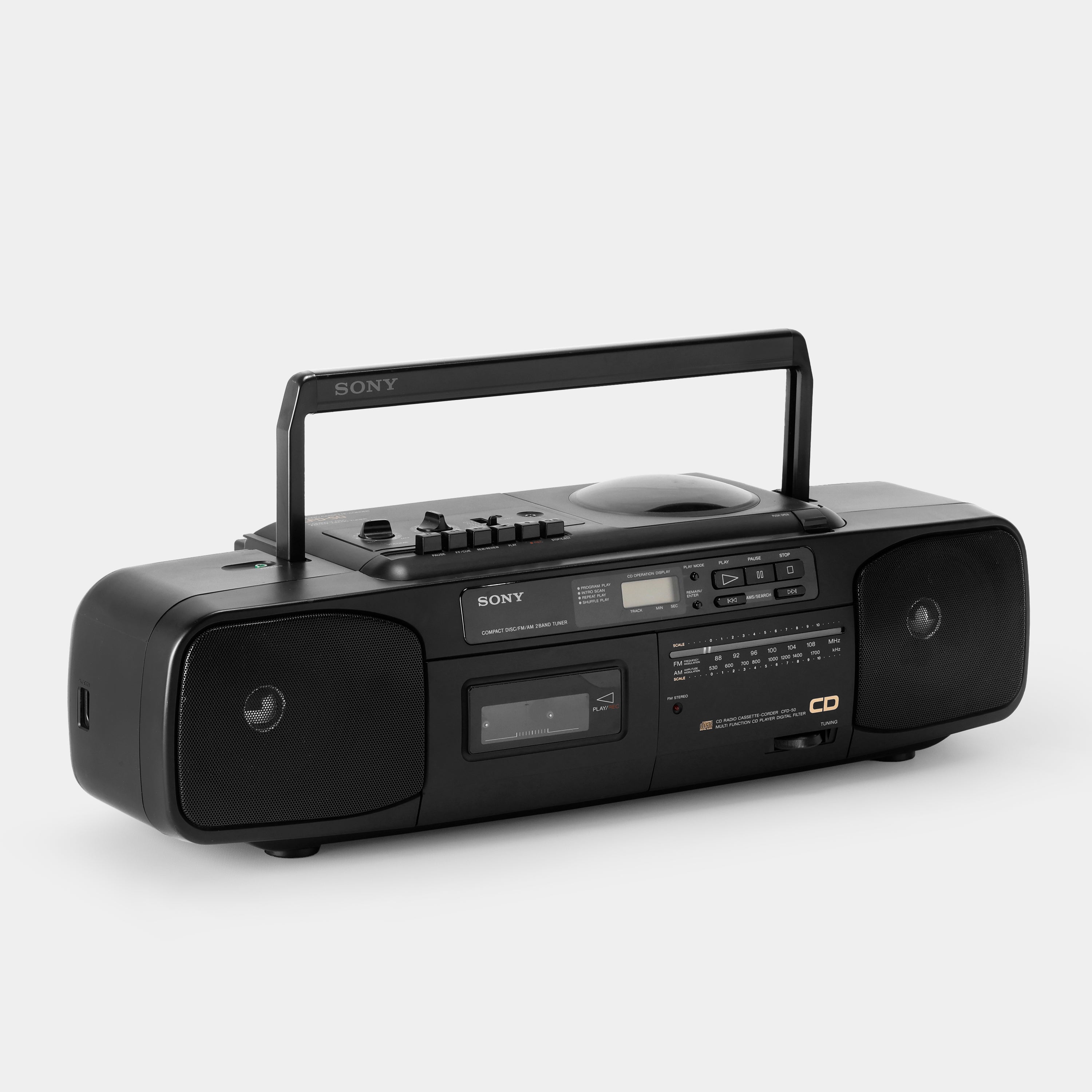 Sony CFD-50 AM/FM Boombox CD/Cassette-Corder and Player
