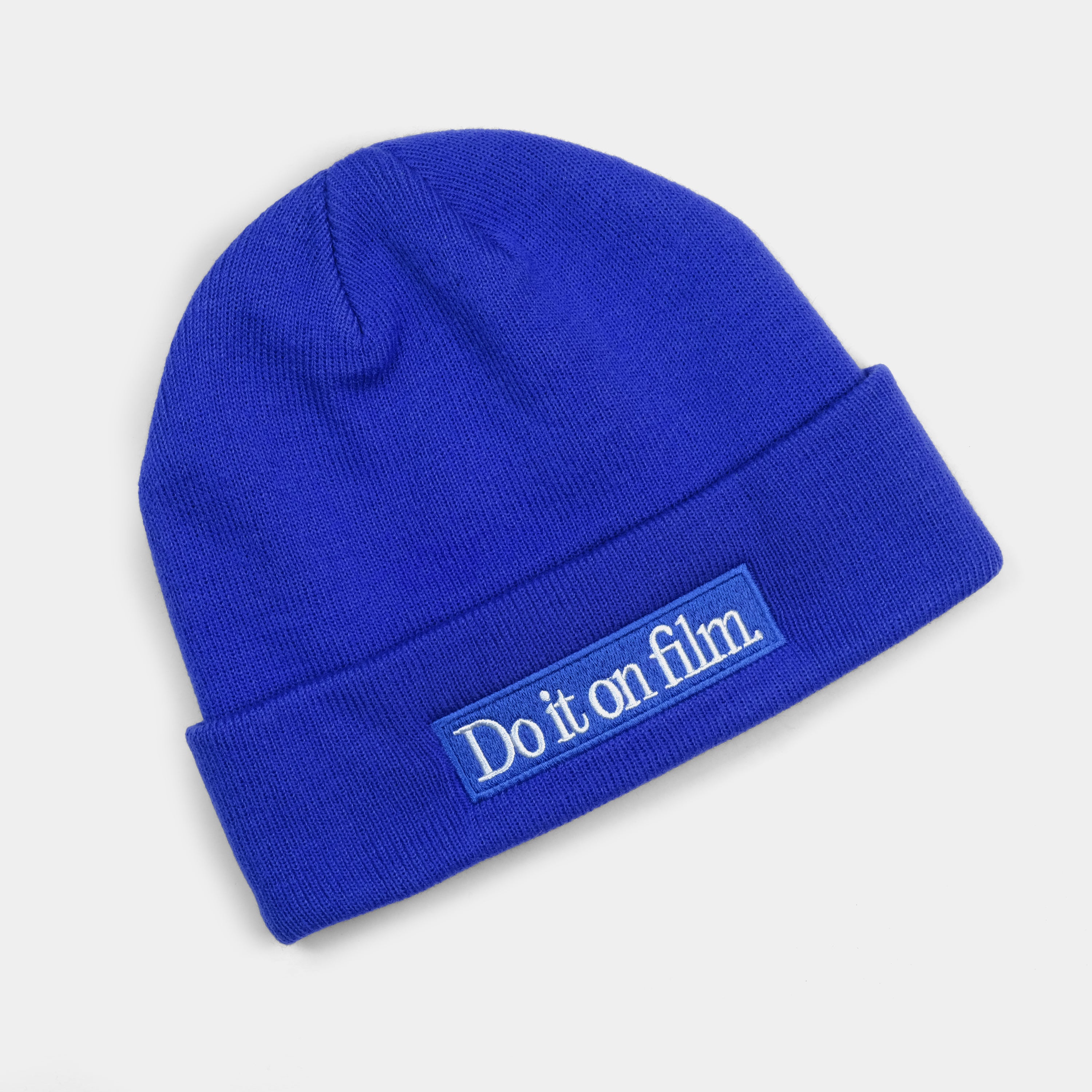 Retrospekt Blue Knit "Do It On Film" Beanie Hat