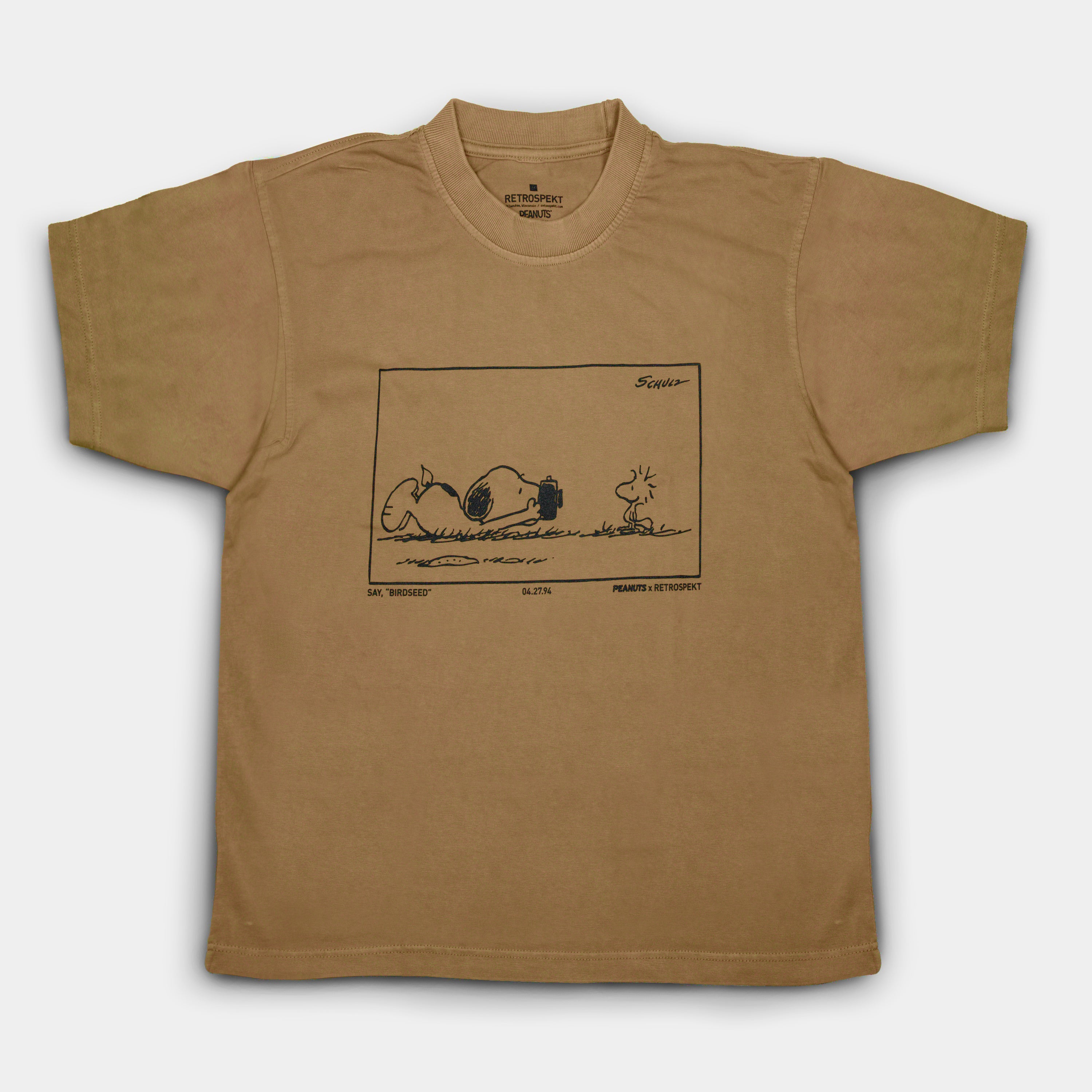 Peanuts x Retrospekt "Say Birdseed" T-Shirt
