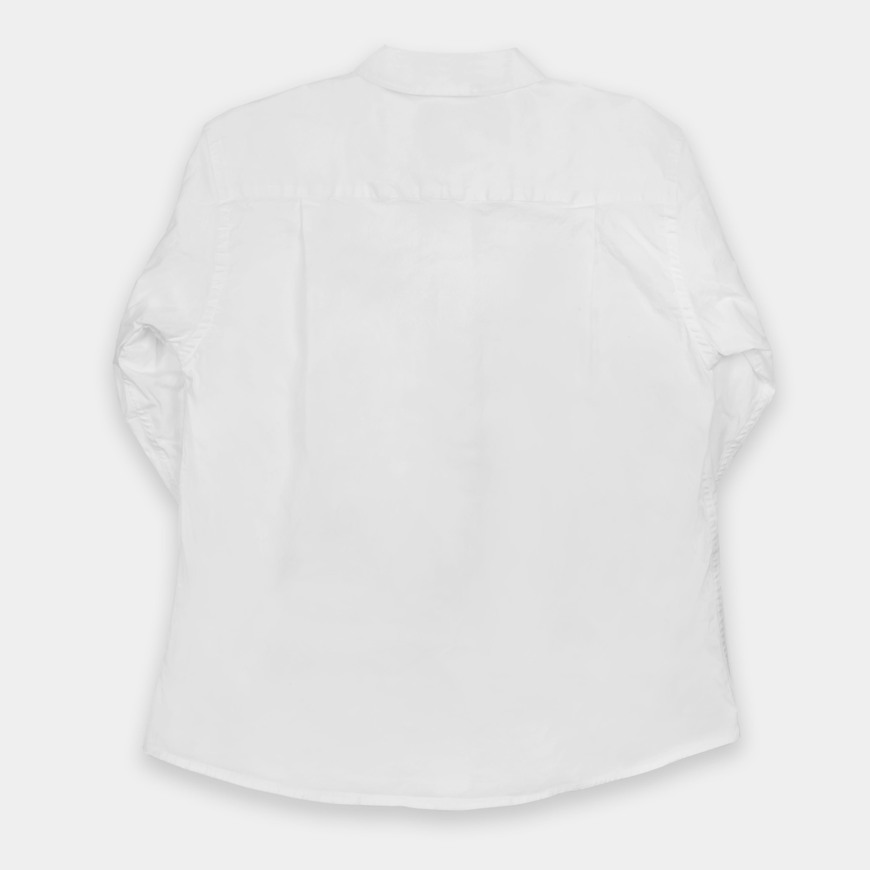 Vintage White Fujifilm Long Sleeve Button Up Shirt - Women's Medium