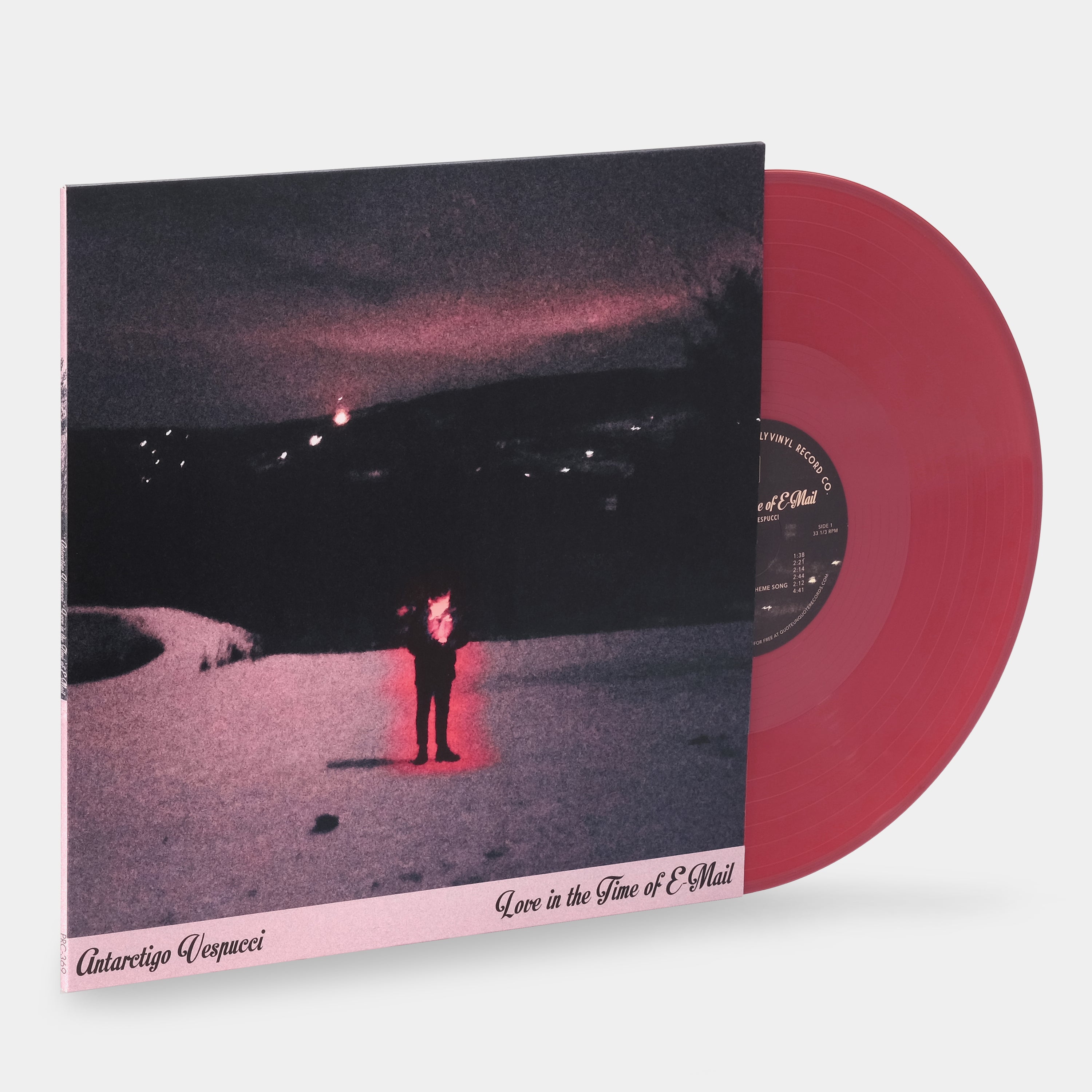 Antarctigo Vespucci - Love in the Time of E-Mail LP Maroon Vinyl Record