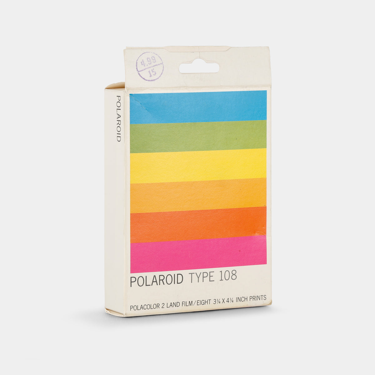 Expired Polaroid Type 108 Polacolor 2 Instant Packfilm (Expiration 03/1977) (Open Box)