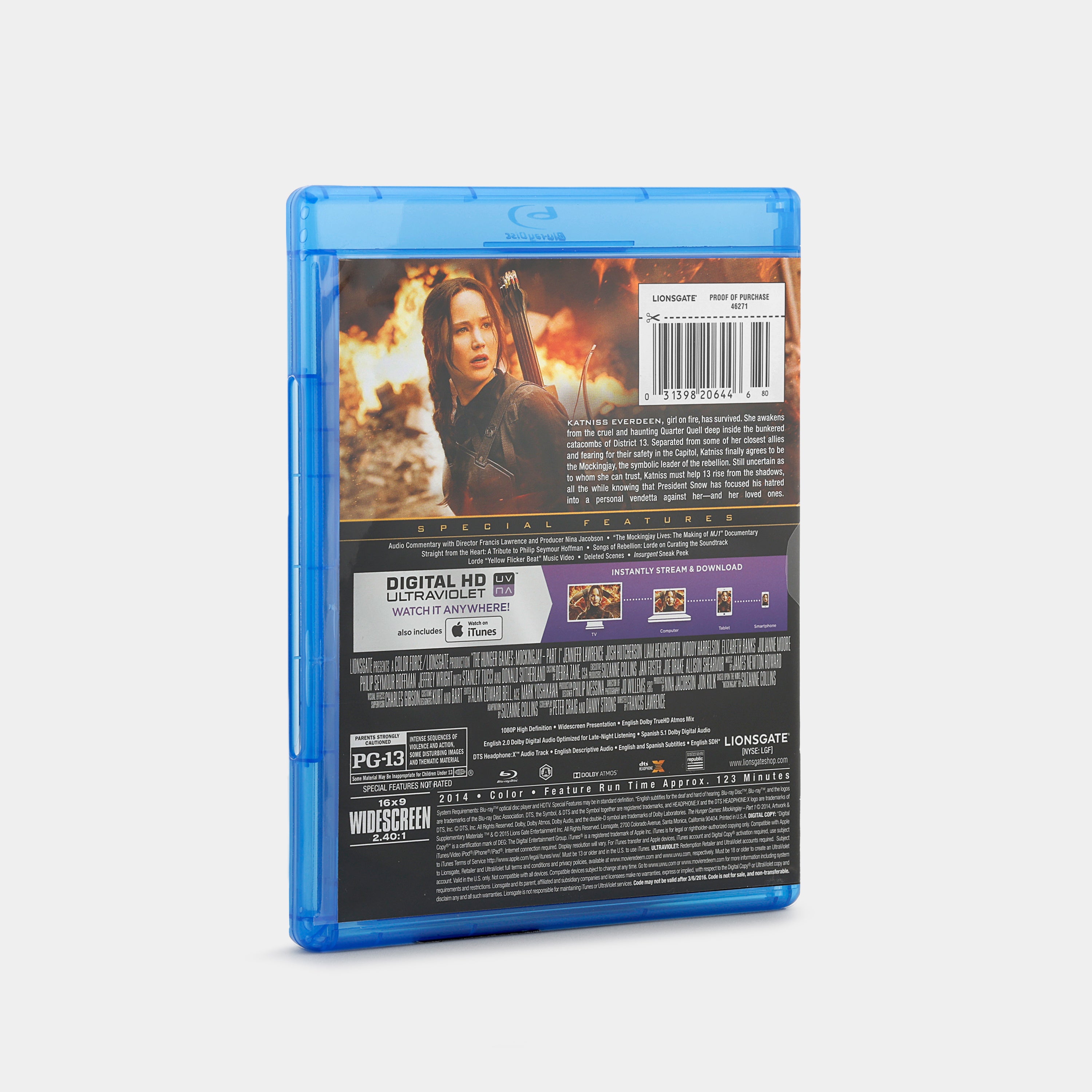 The Hunger Games: Mockingjay - Part 1 Blu-Ray + DVD + Digital HD