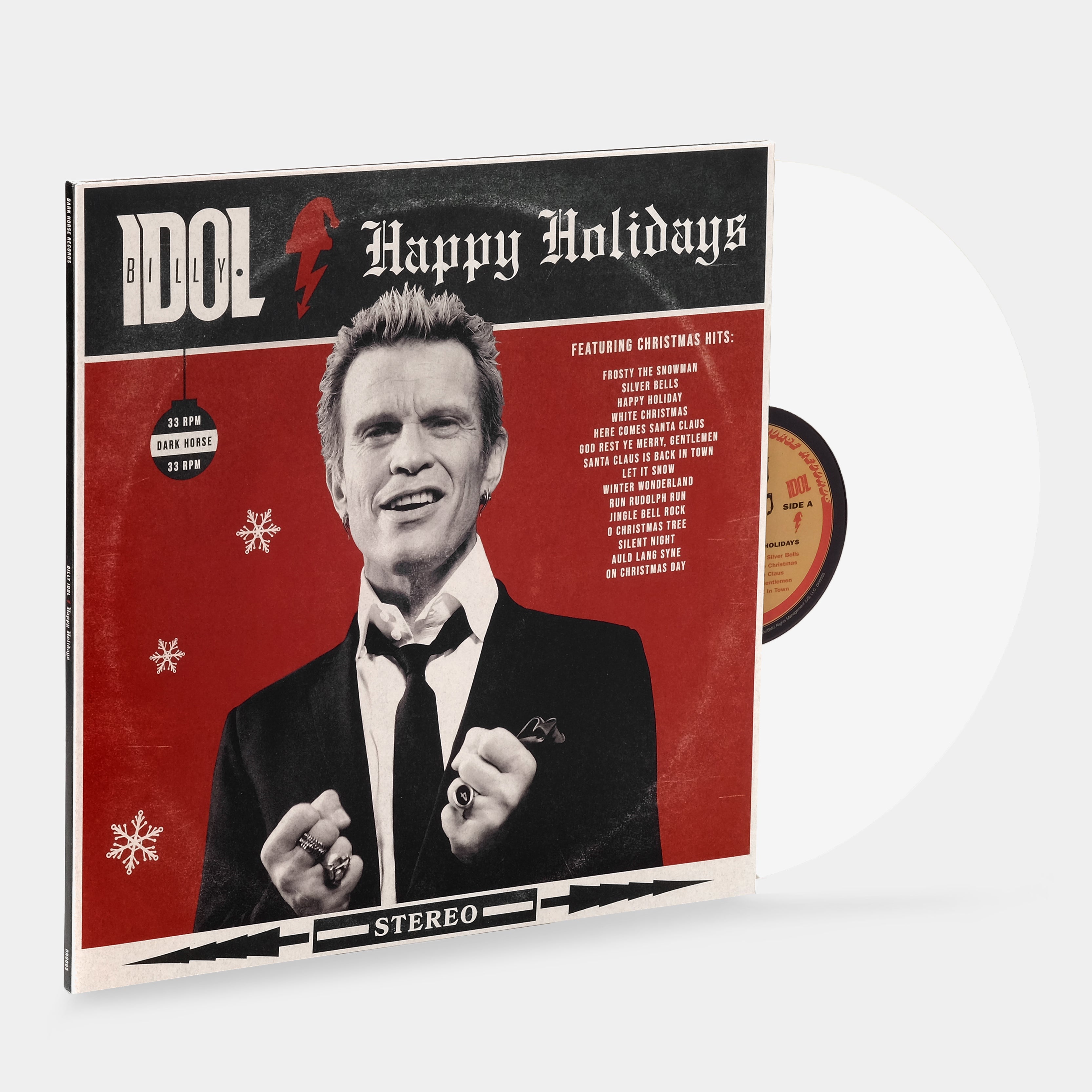 Billy Idol - Happy Holidays (Indie Exclusive) LP White Vinyl Record