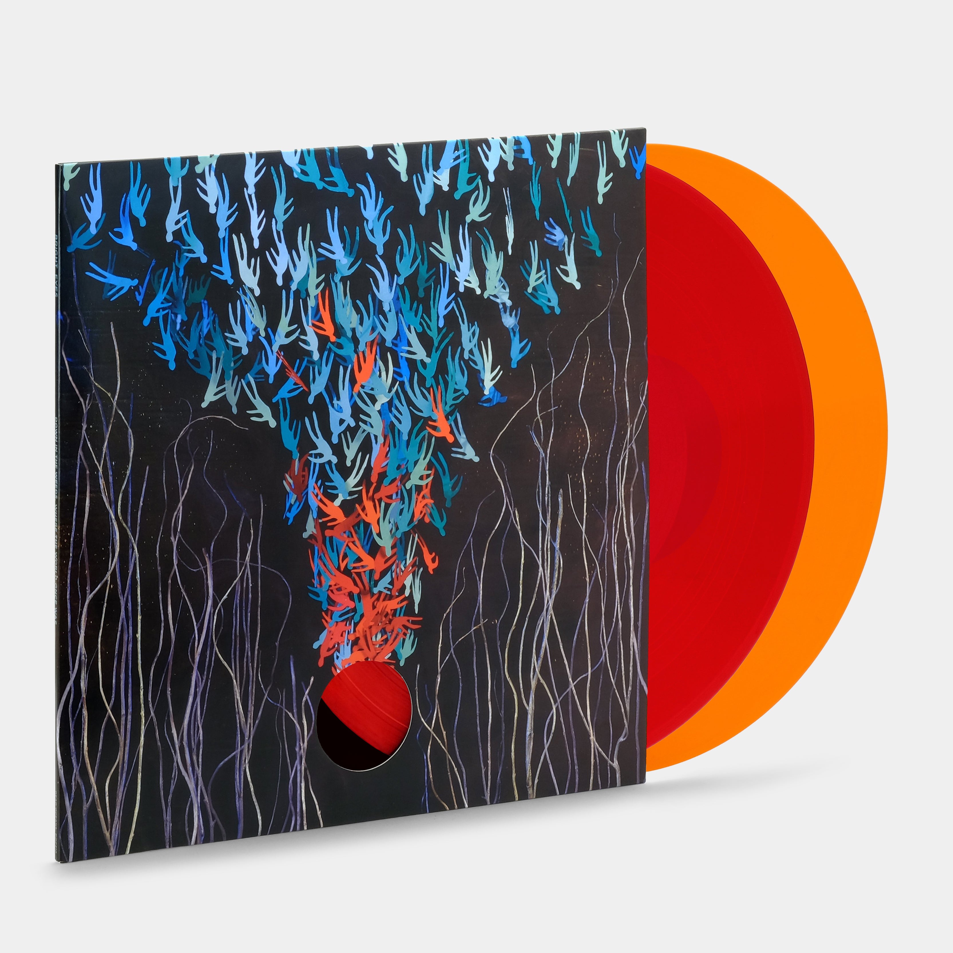 Bright Eyes - Down In The Weeds, Where The World Once Was 2xLP Orange & Red Vinyl Record