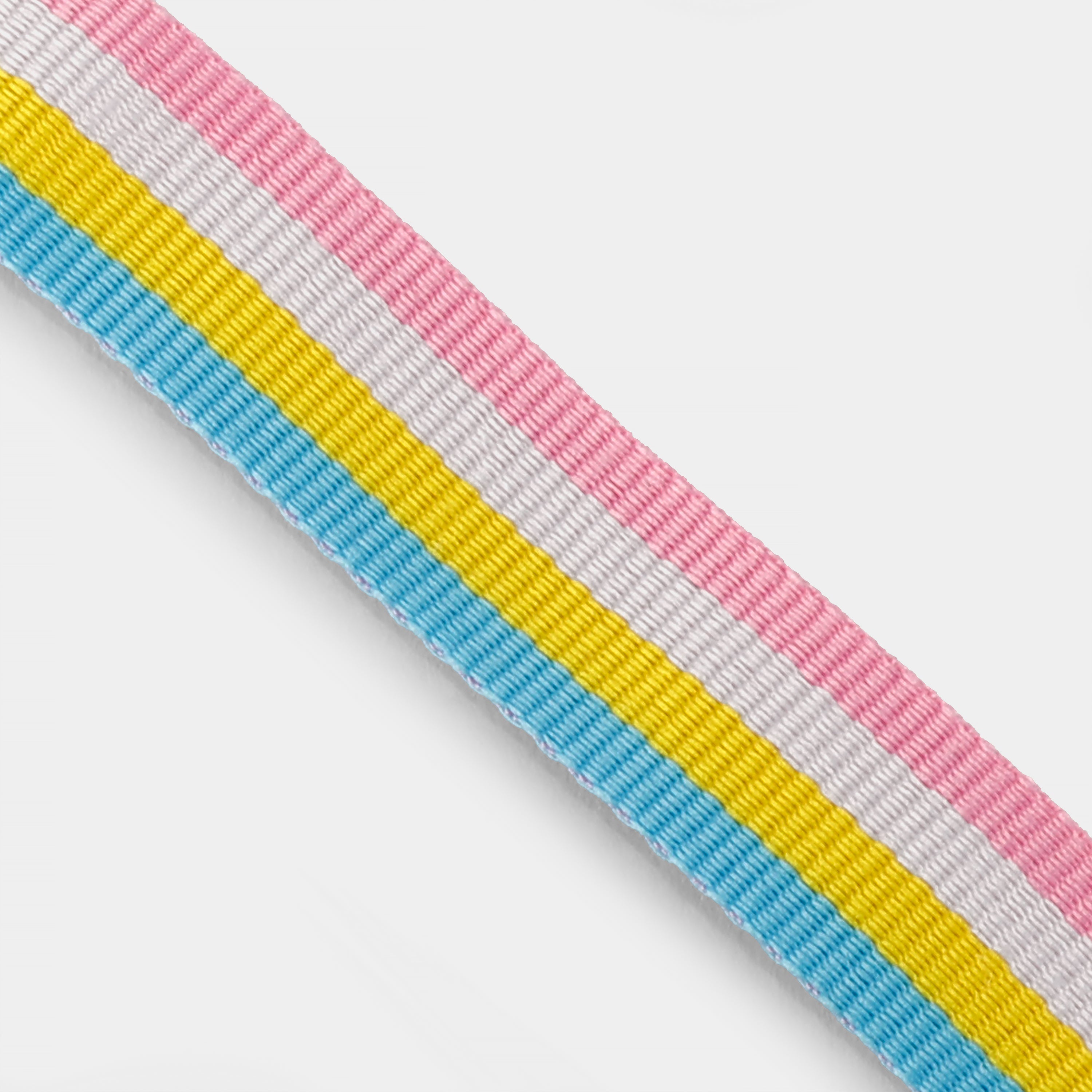 Vintage Pink, White, Yellow and Blue Camera Strap