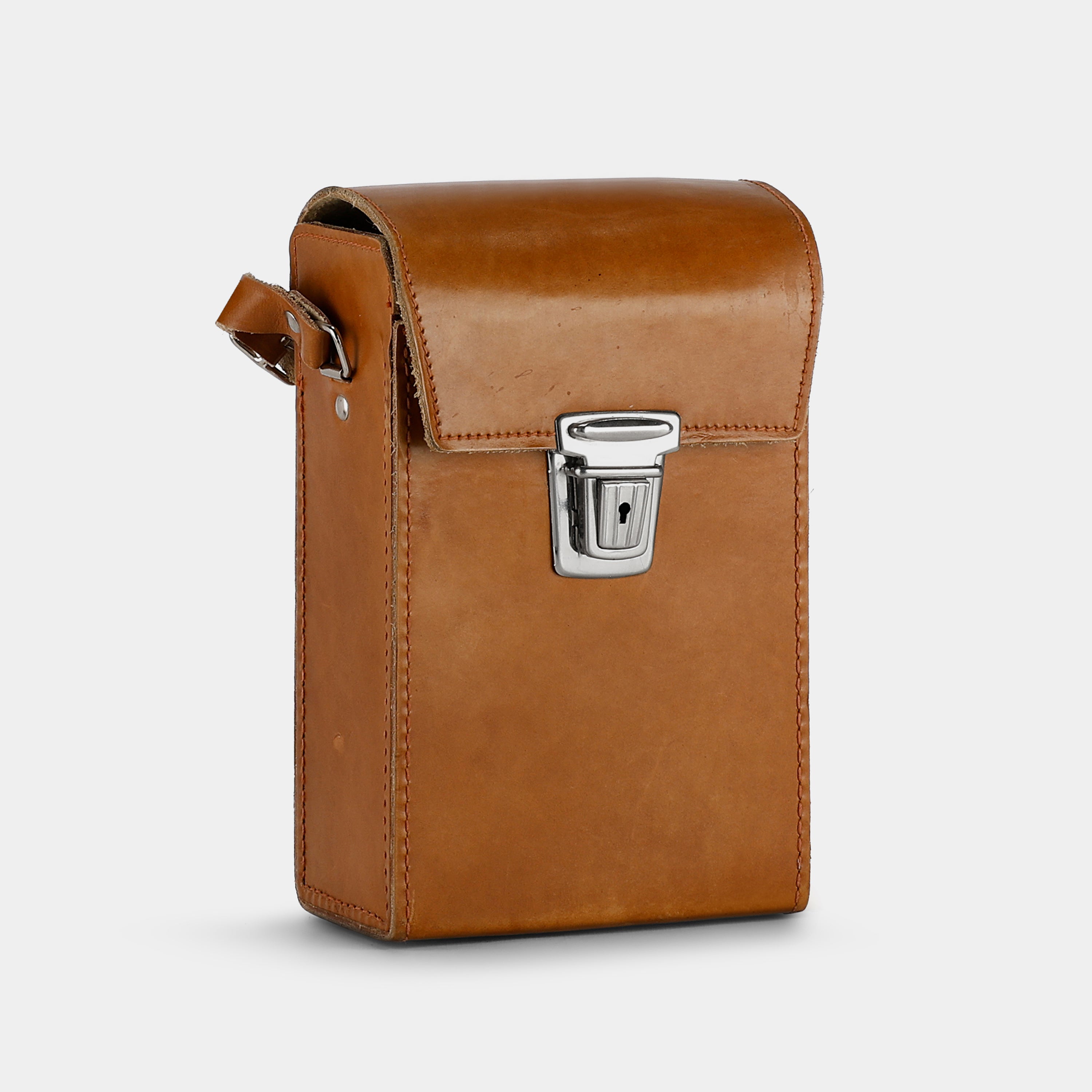 Faux Leather Folding Camera Case With Buckle Closure