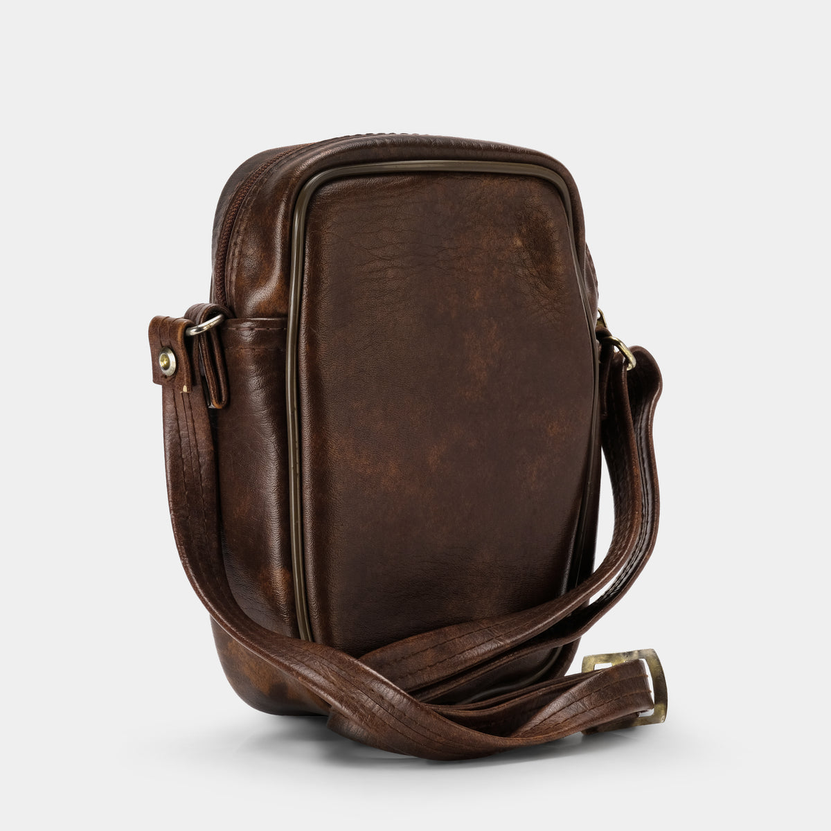 Brown Polaroid Folding SX-70 Leather Camera Bag