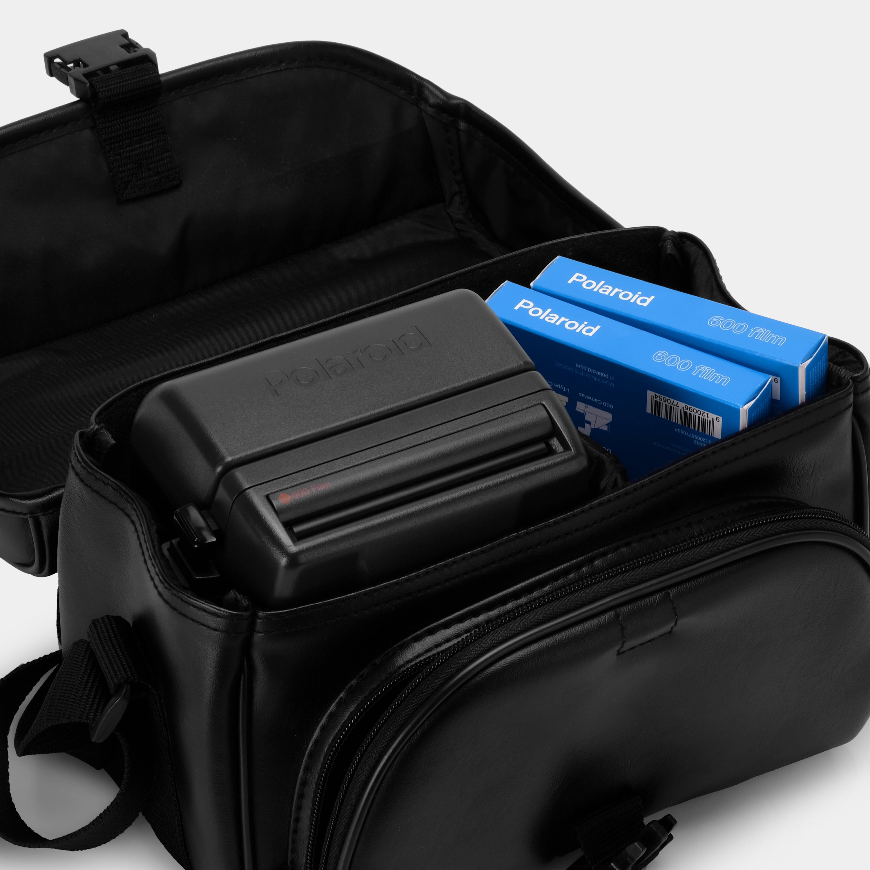 Polaroid SLR 680 Black Leather Instant Camera Case