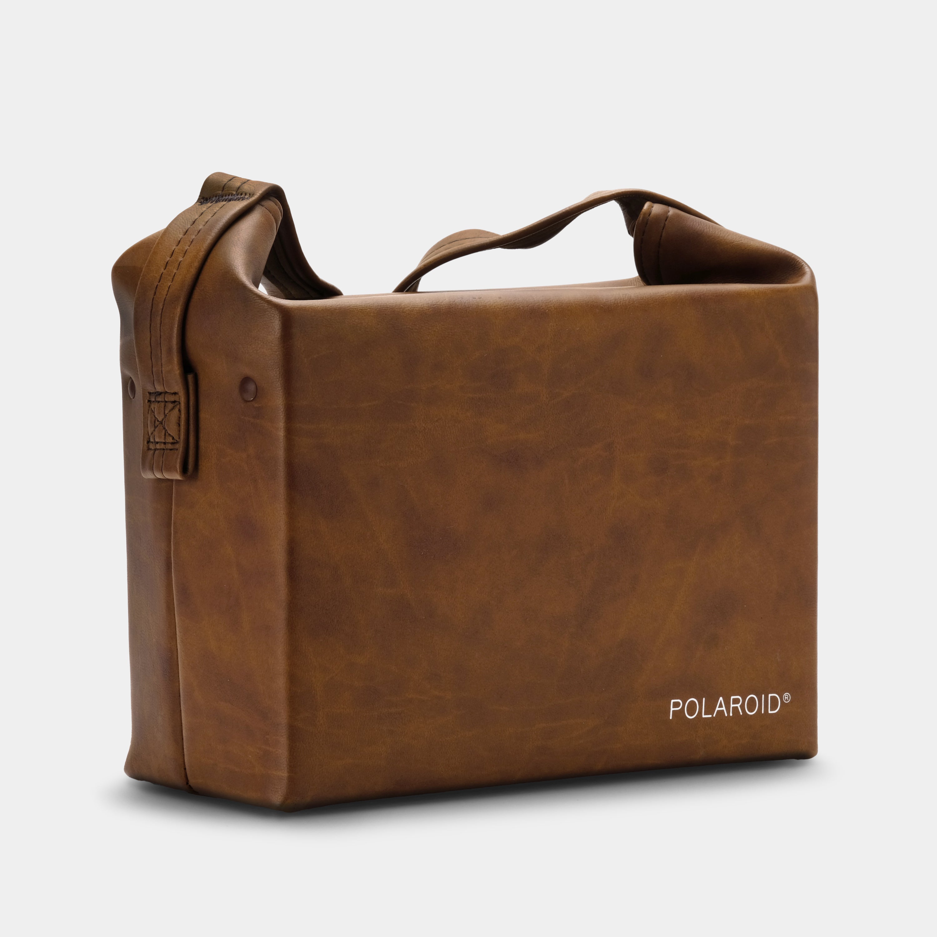 Brown Vinyl Polaroid Instant Camera Case