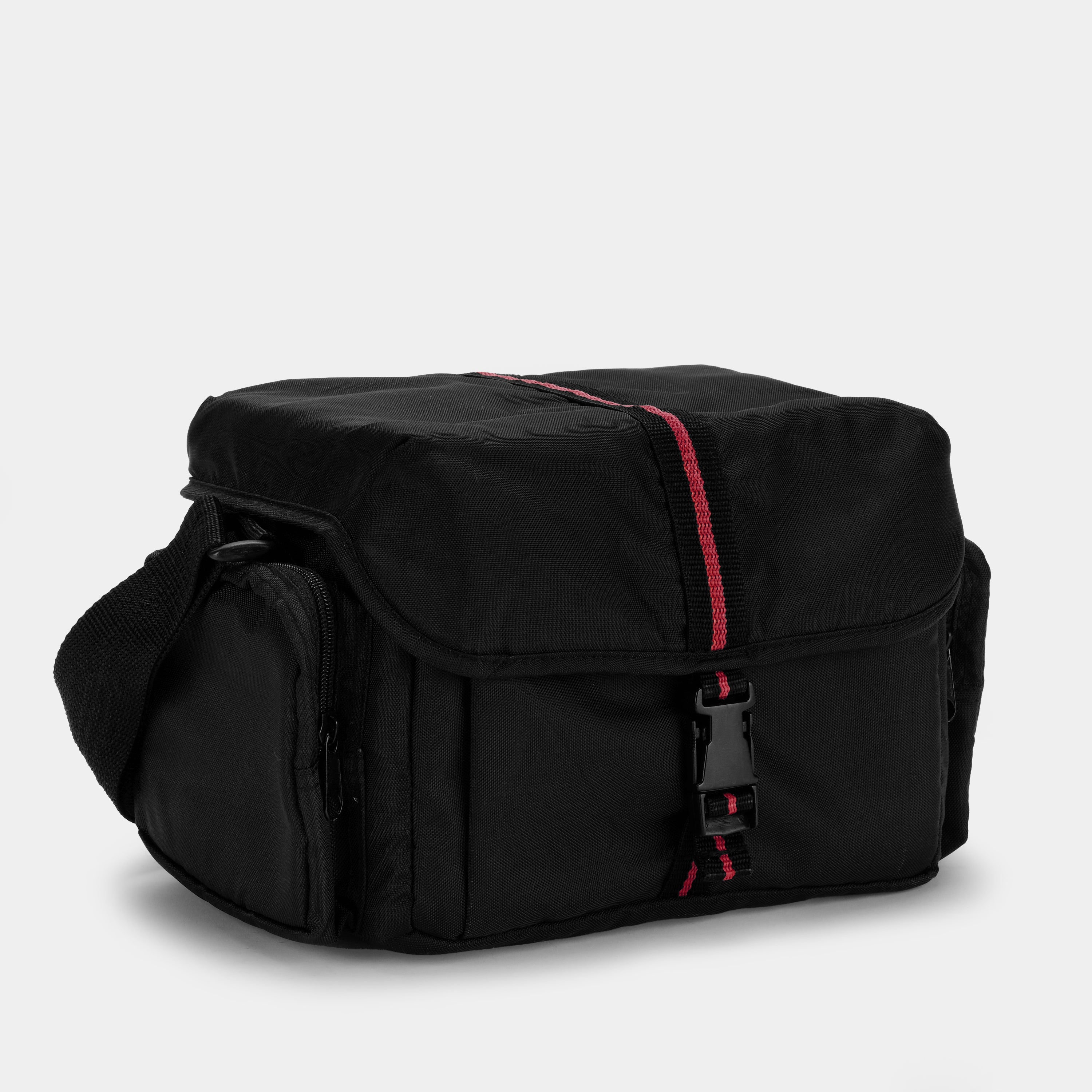 Black with Red Stripe Camera Bag
