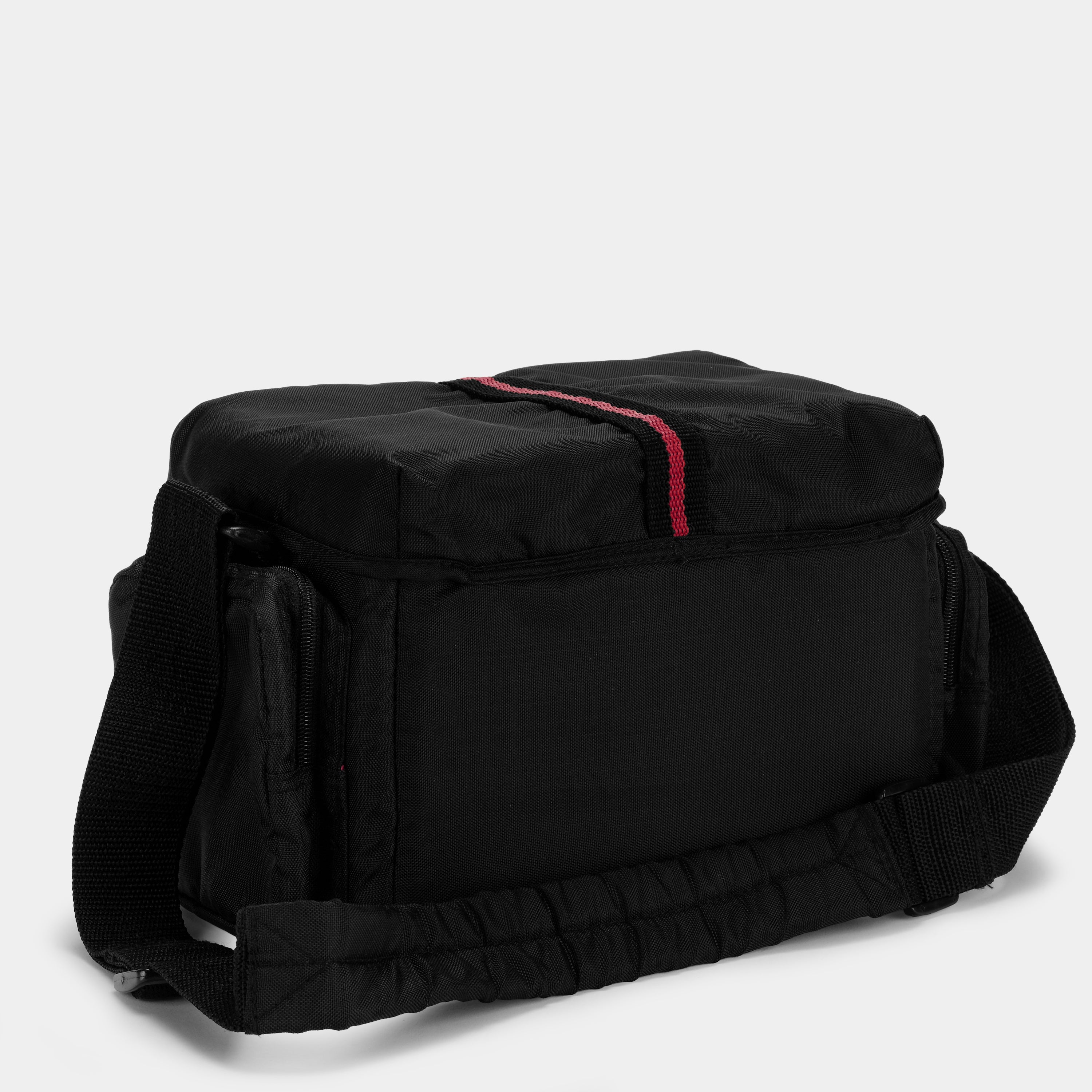 Black with Red Stripe Camera Bag