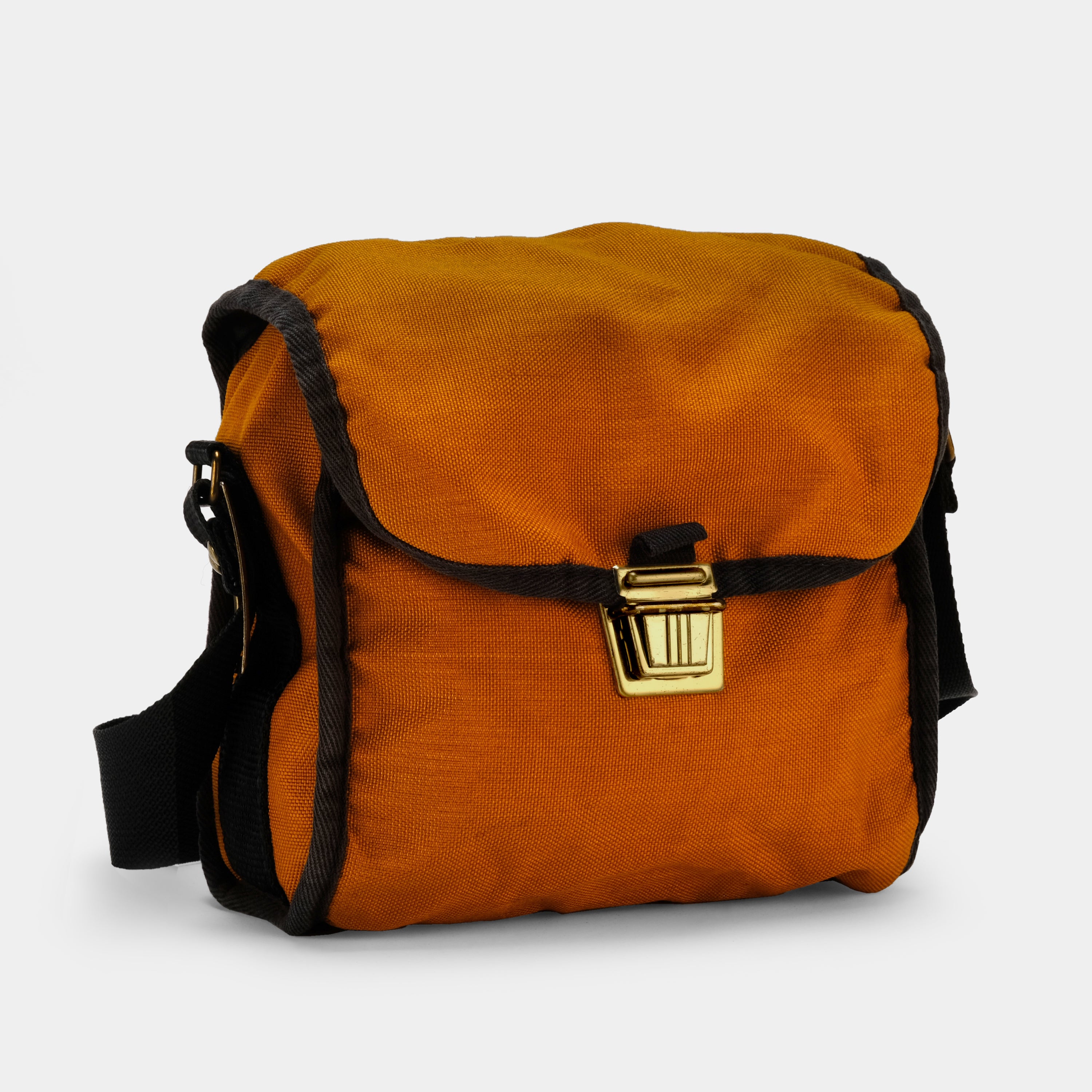 Orange and Black Fabric Camera Bag